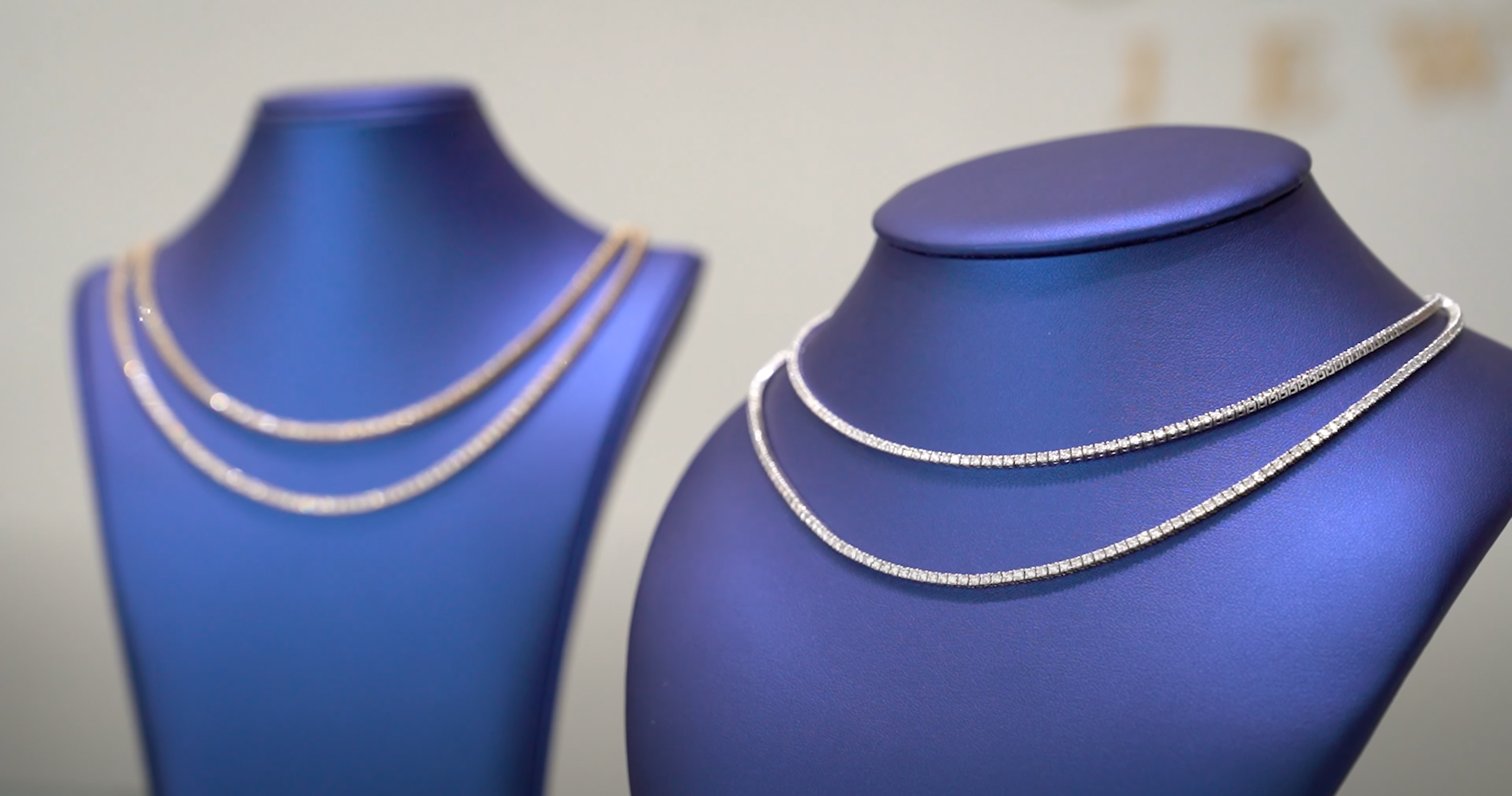 diamond silver tennis chains handmade by gusvilla jewelry