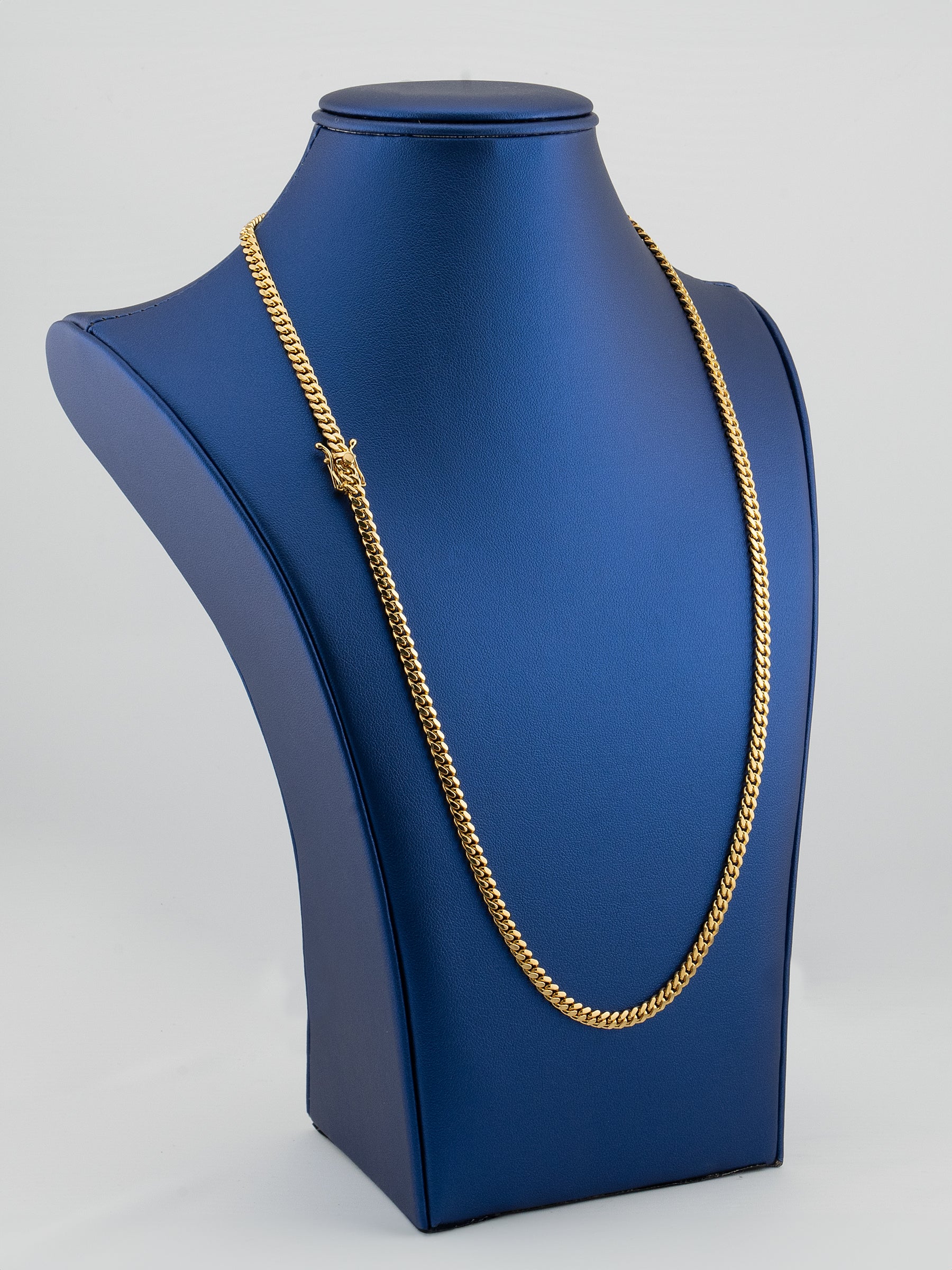 04 MM | Machine-Made Miami Cuban Link Chain | Gold Over Silver