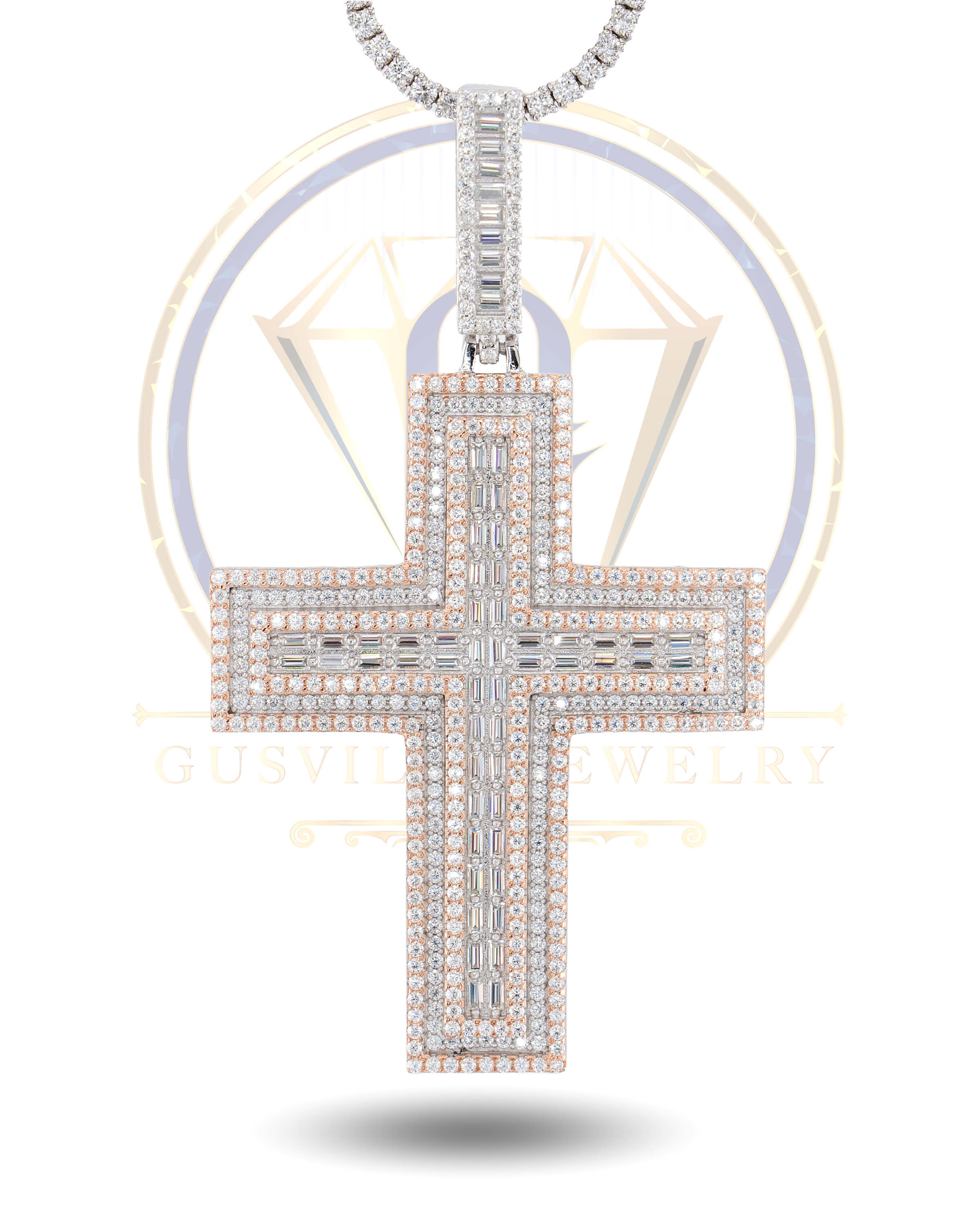 Pink Cross Pendant