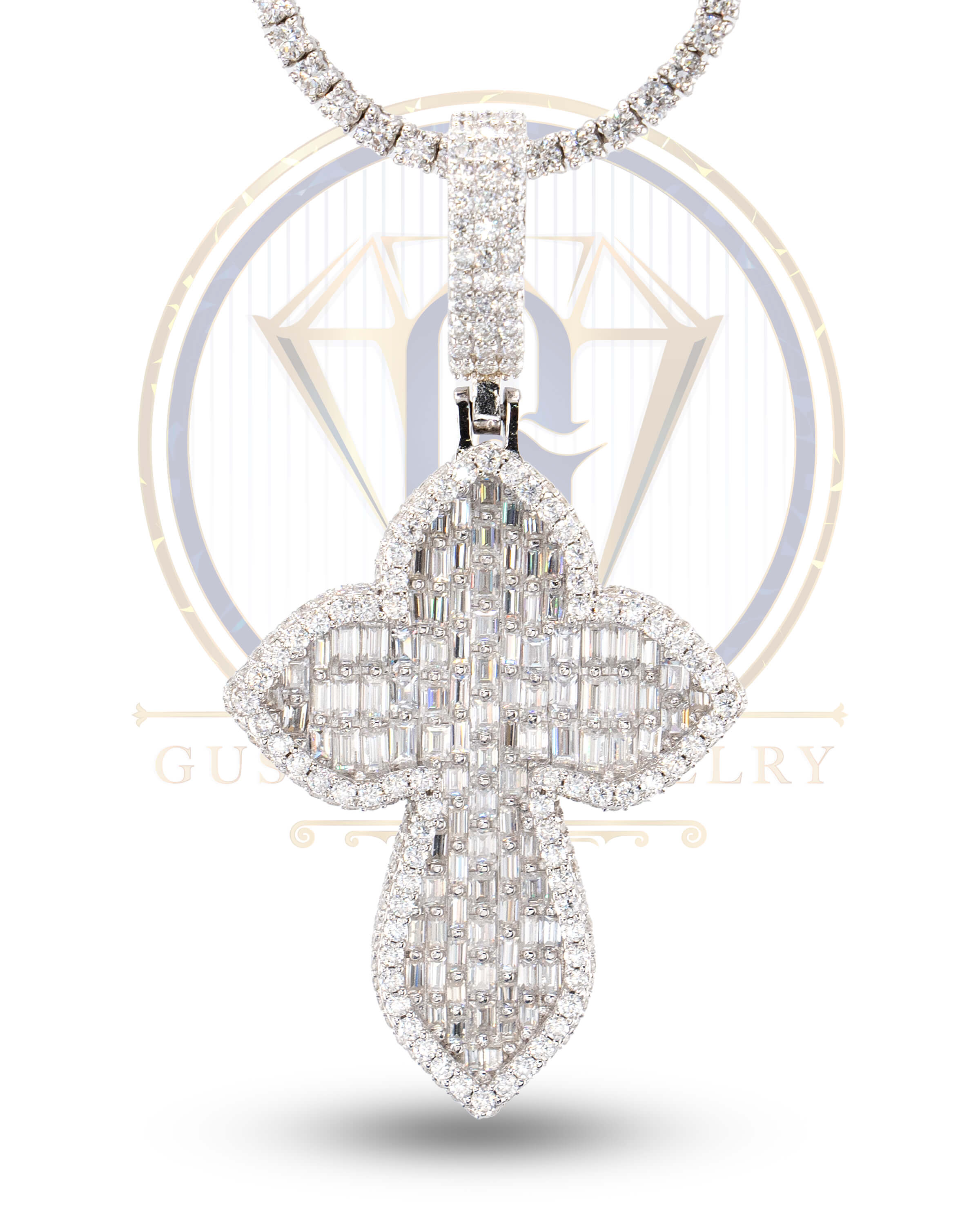 Clover Cross Pendant Silver