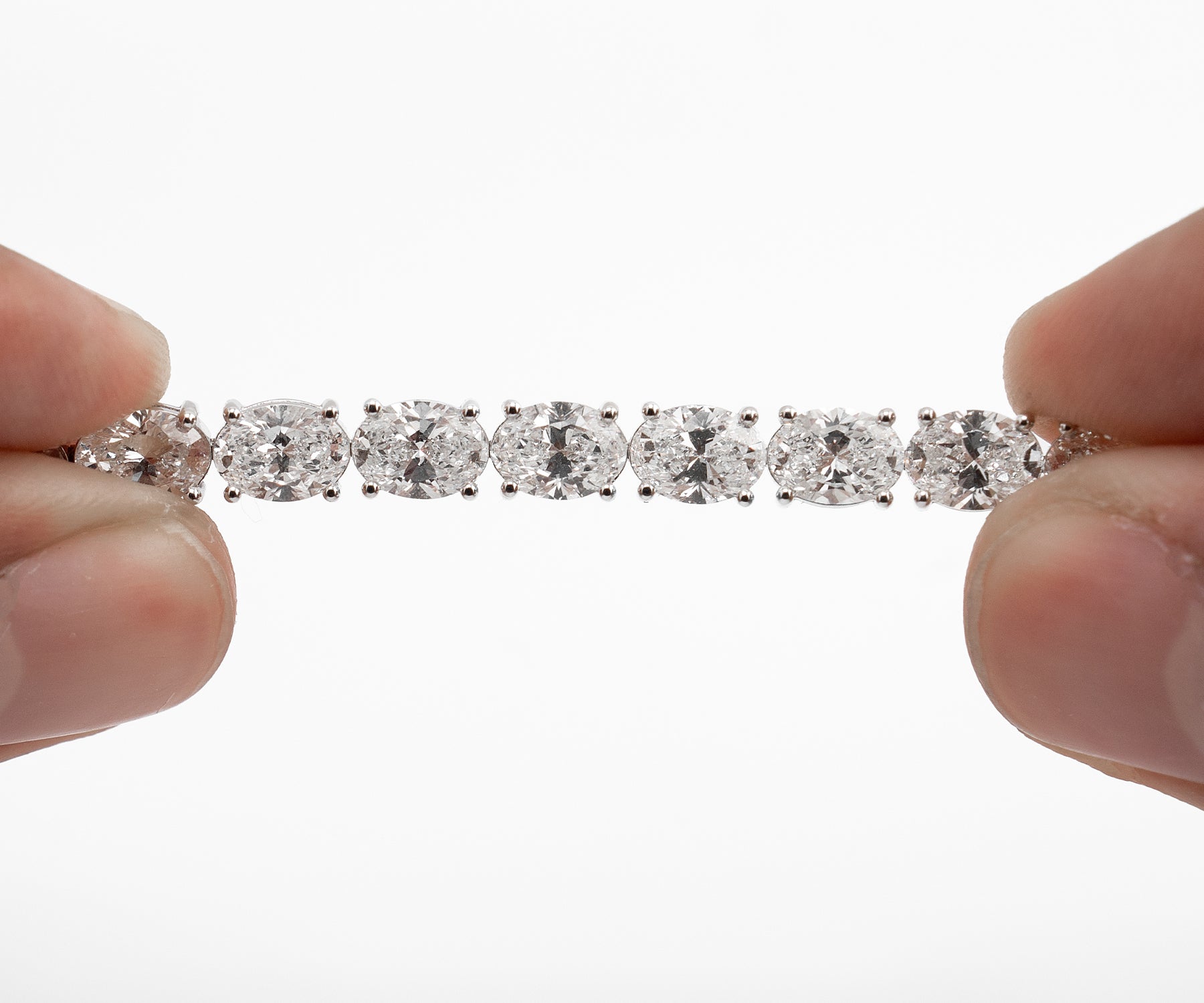 Oval Stone Tennis Bracelet
