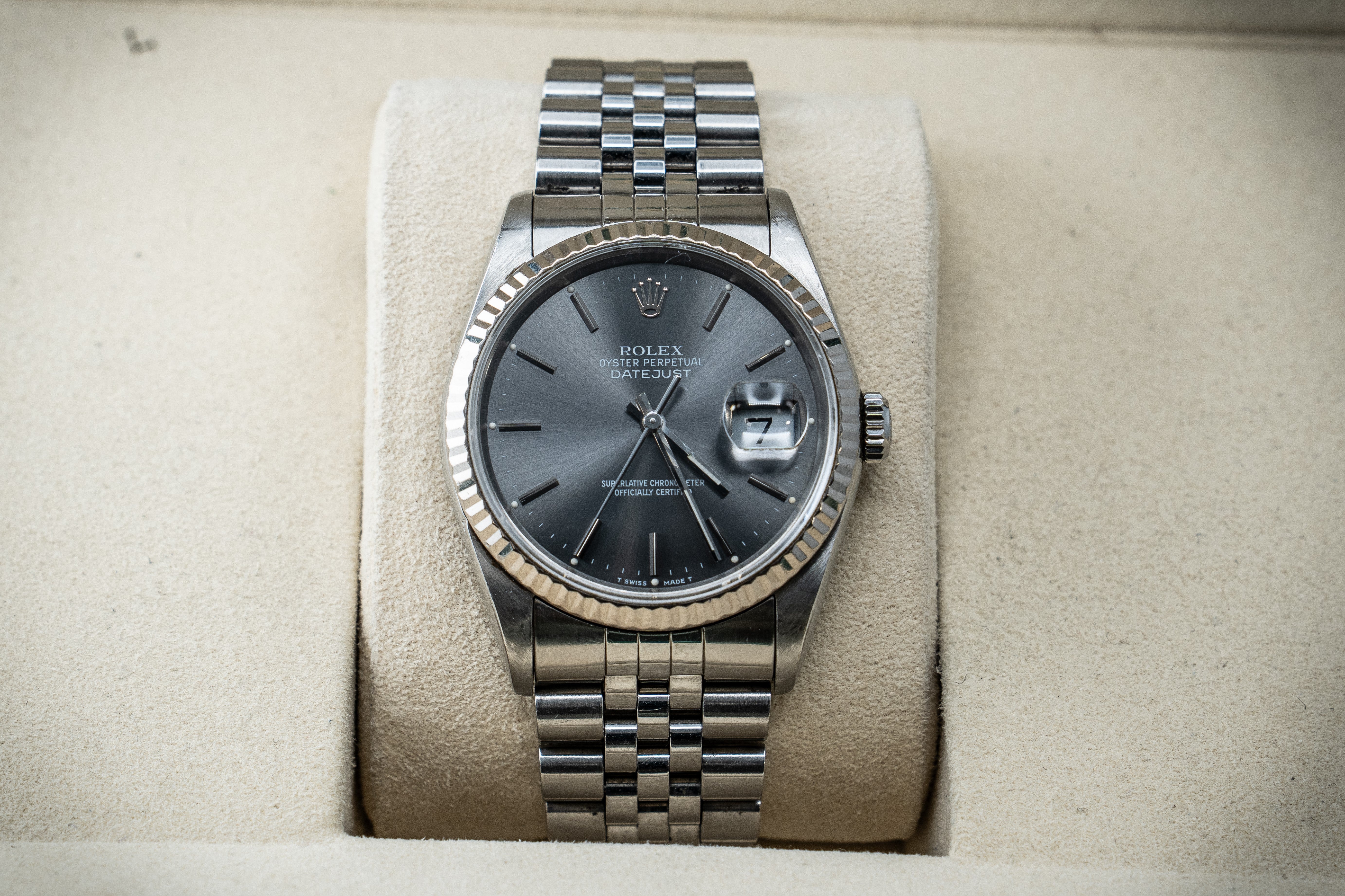 Rolex Datejust 36MM Rhodium Dial