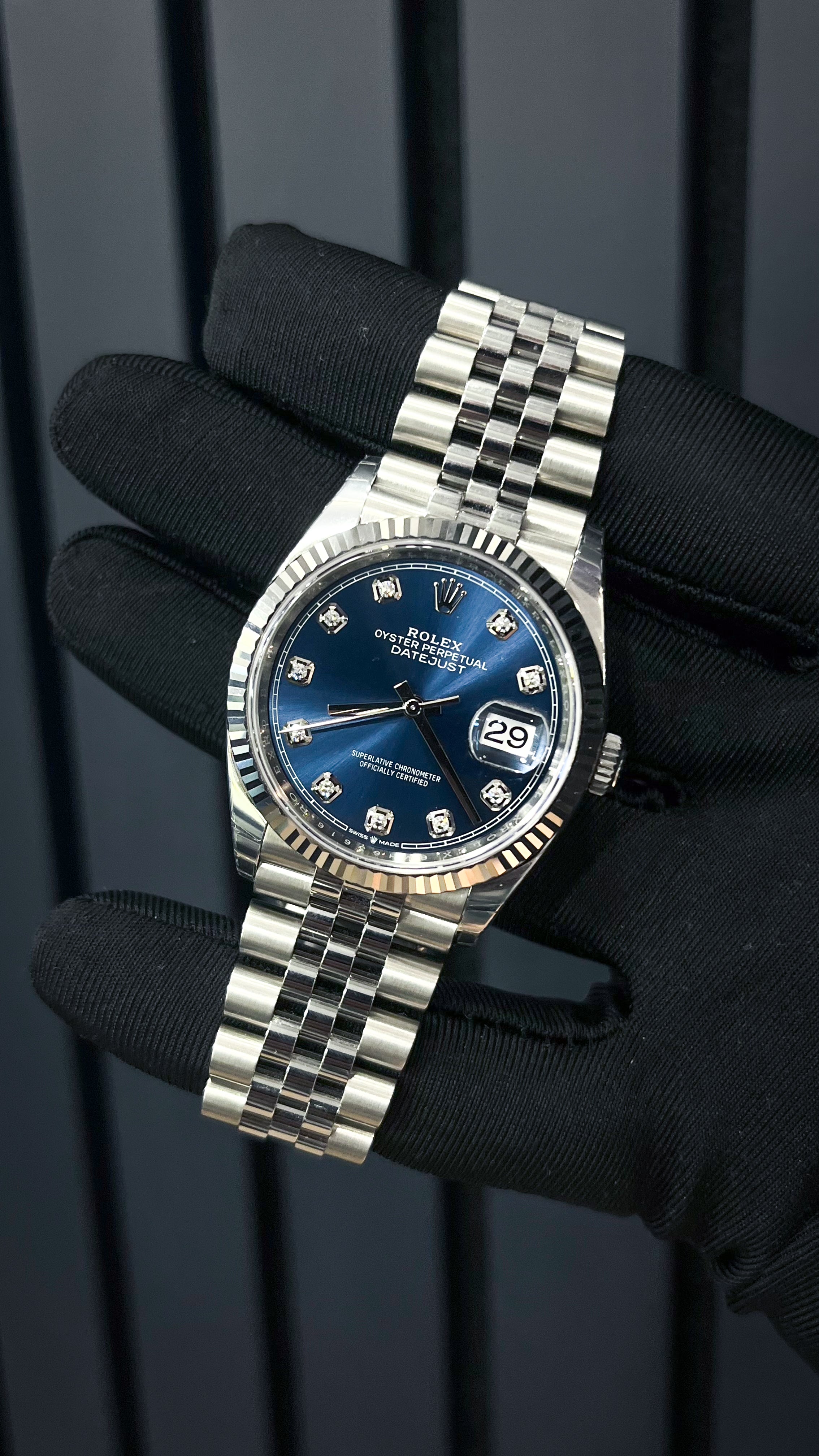 Rolex Datejust 36MM Blue Diamond Dial