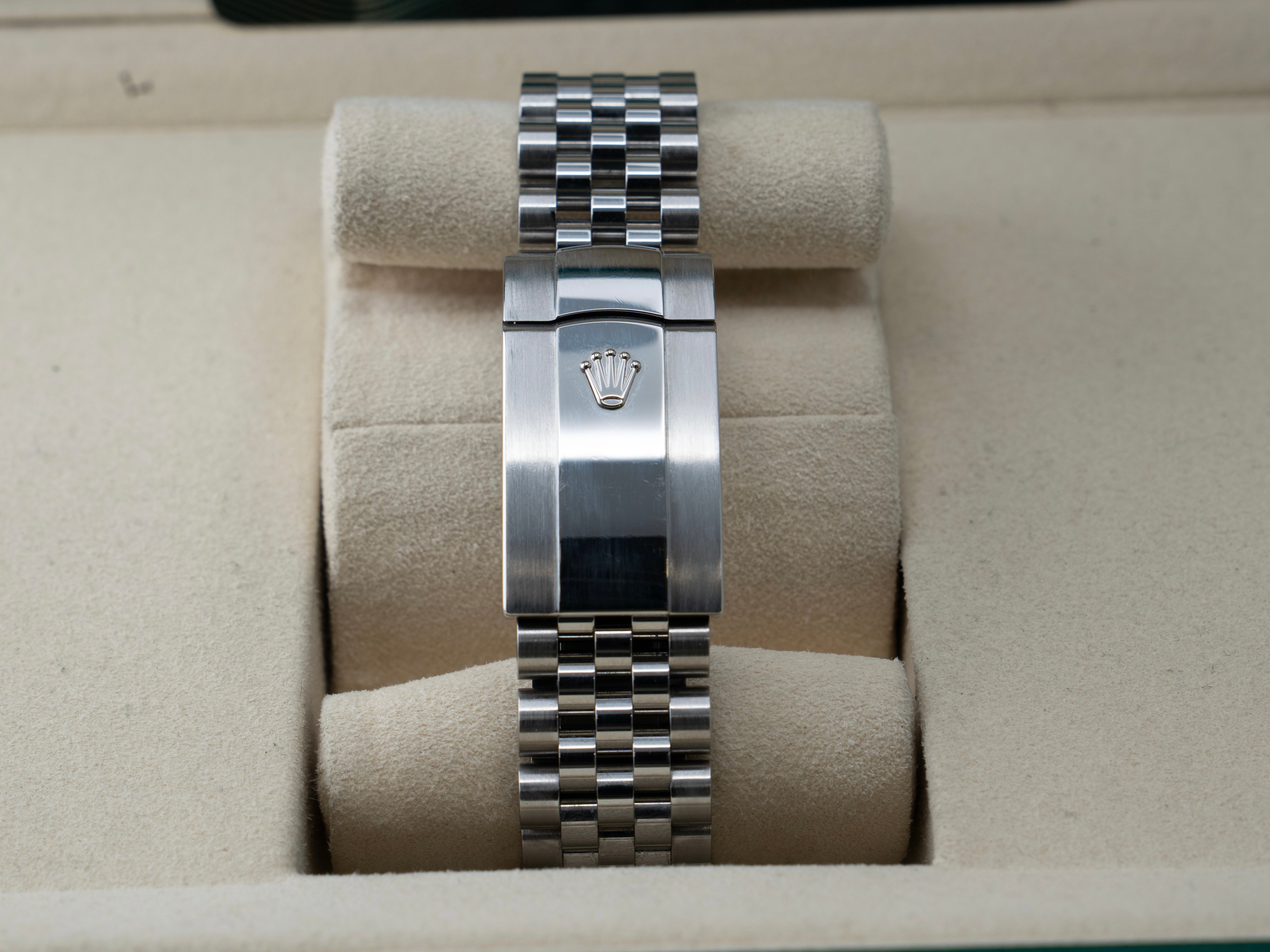 Rolex Datejust Rhodium Stick Dial on Jubilee