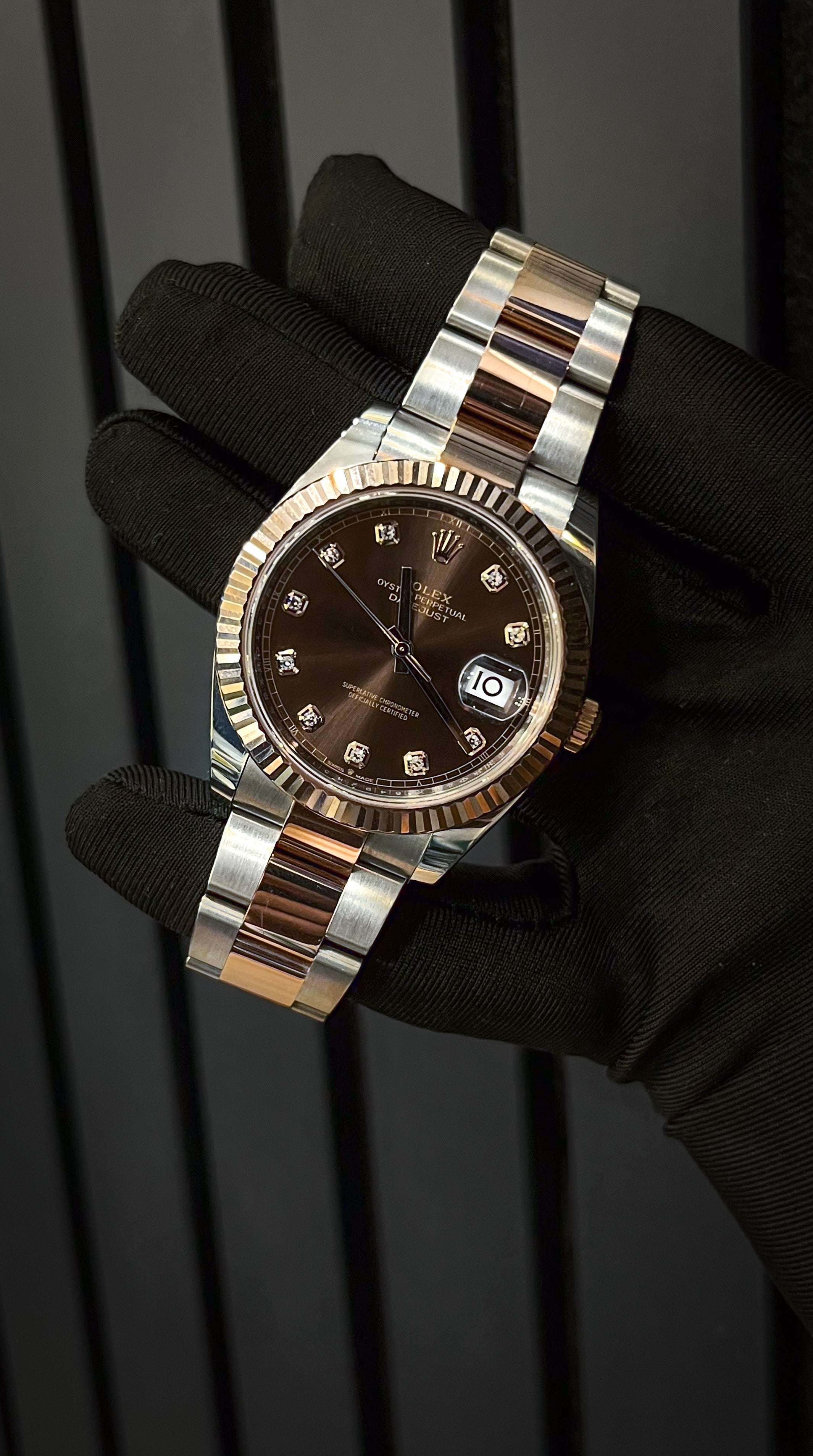 Rolex Datejust 41MM Chocolate Diamond Dial