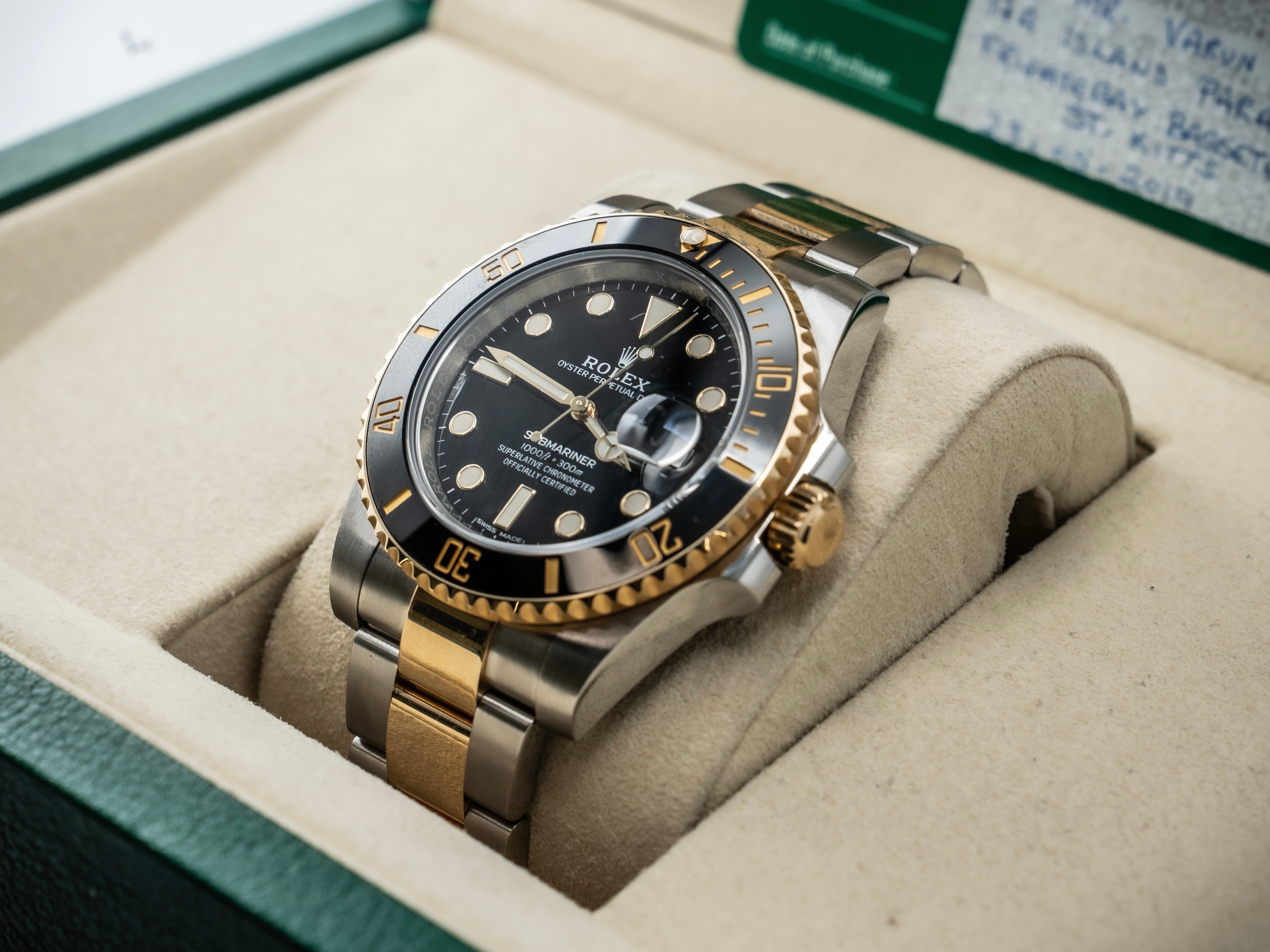Rolex Submariner Two-Tone Black Insert