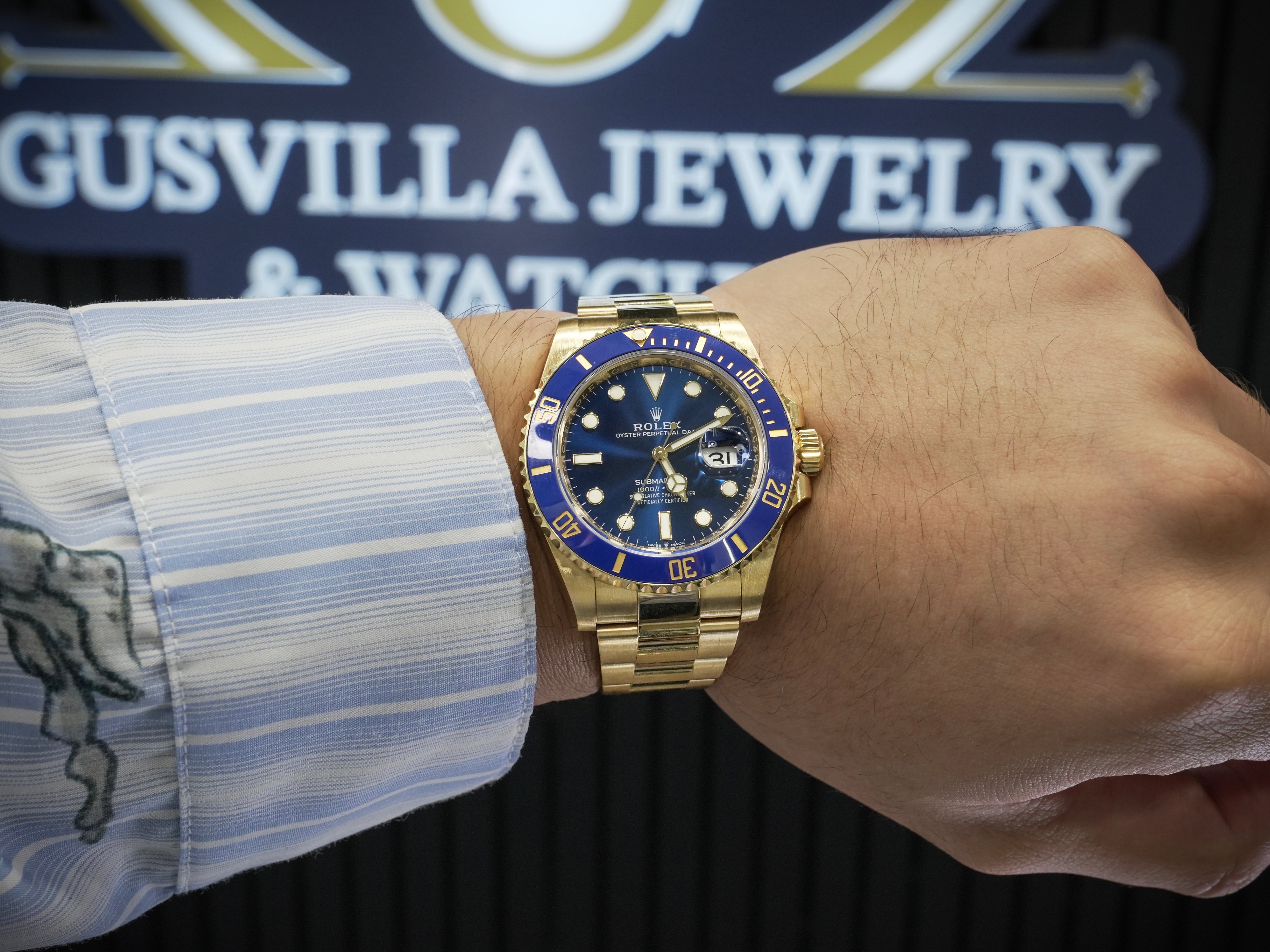 Rolex Submariner Bluesy All Yellow Gold