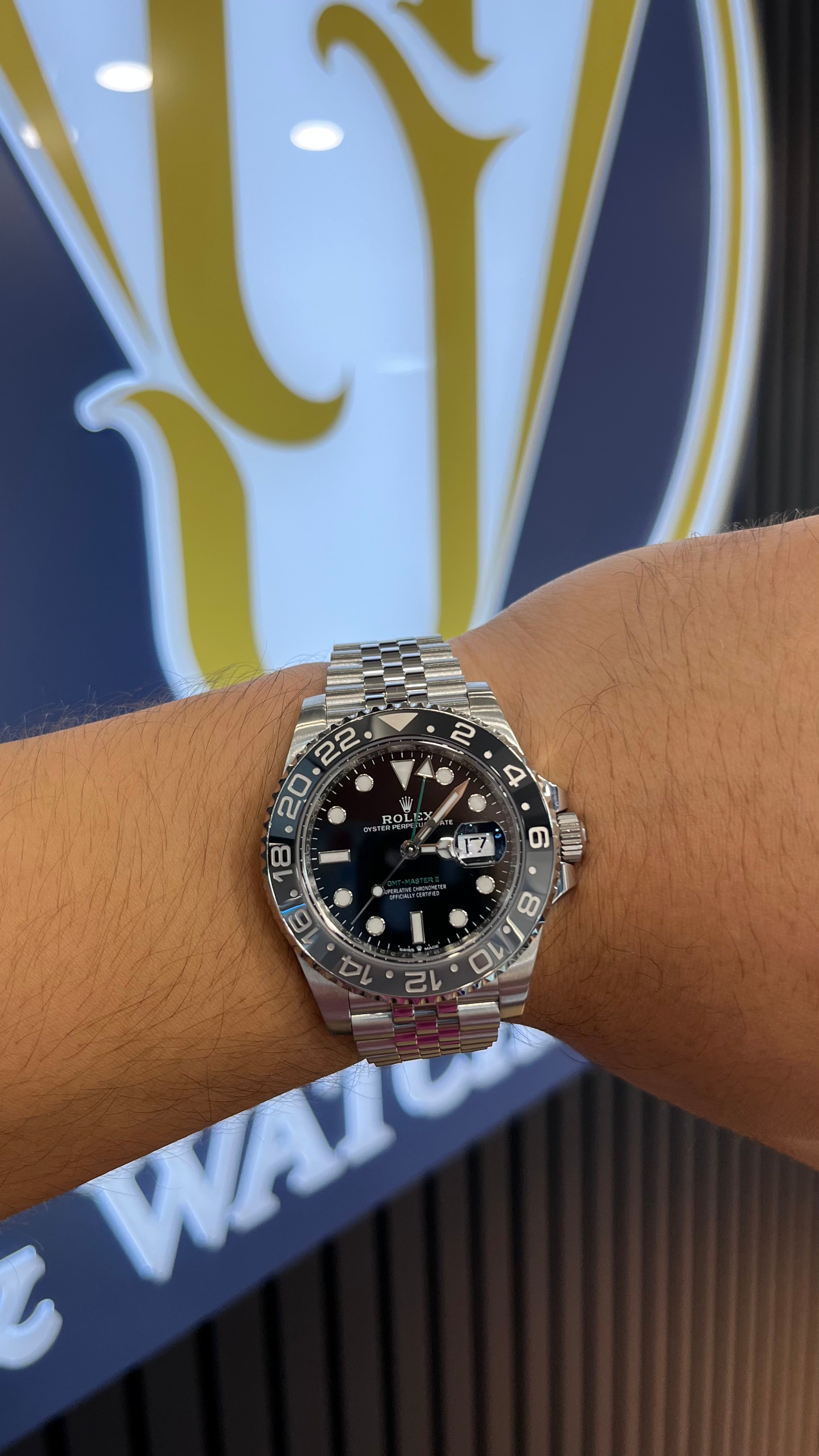 Rolex GMT-Master II 40MM Bruce Wayne on Jubilee