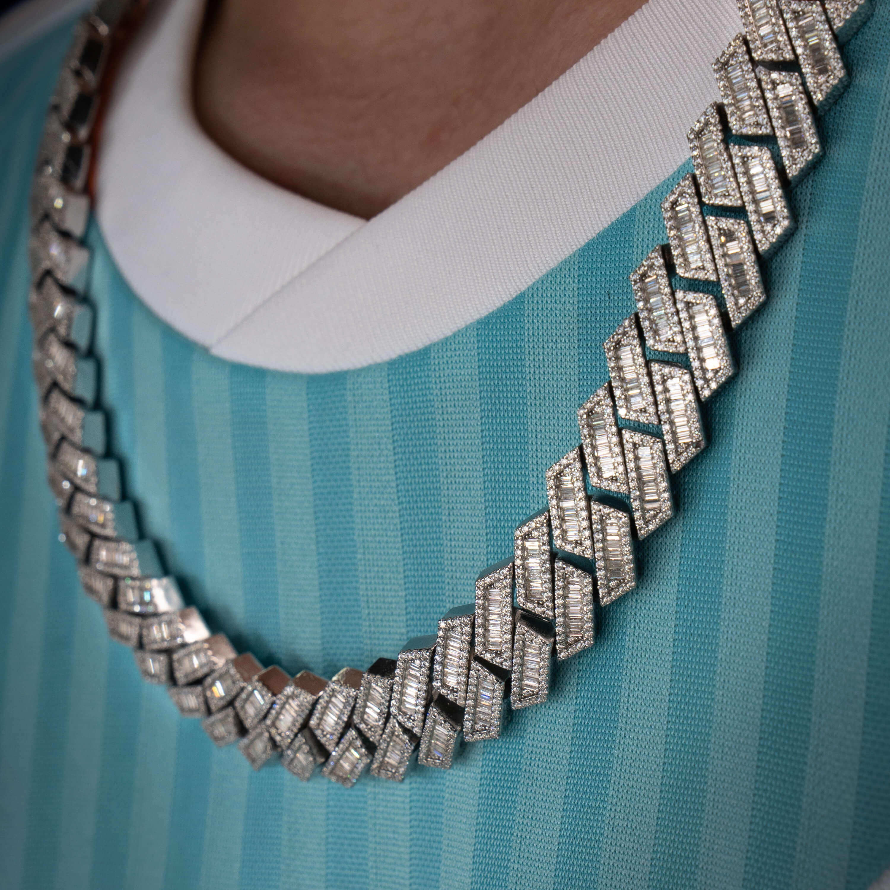 13 MM Baguette Chain