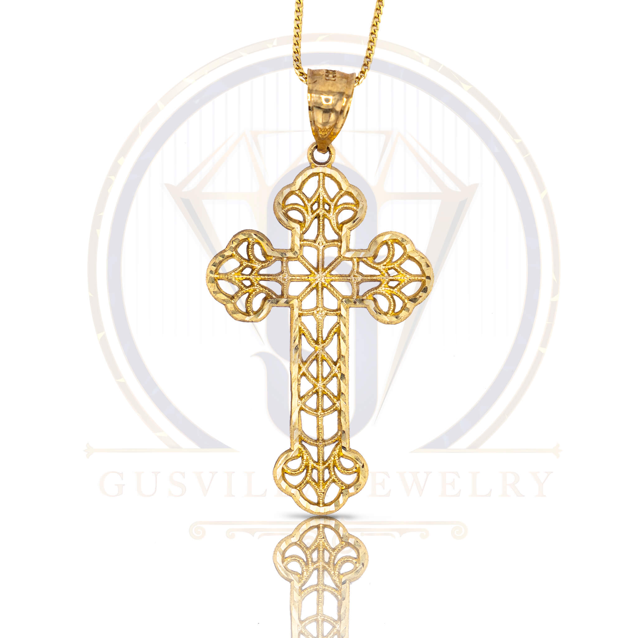 Gothic Cross Pendant 10K