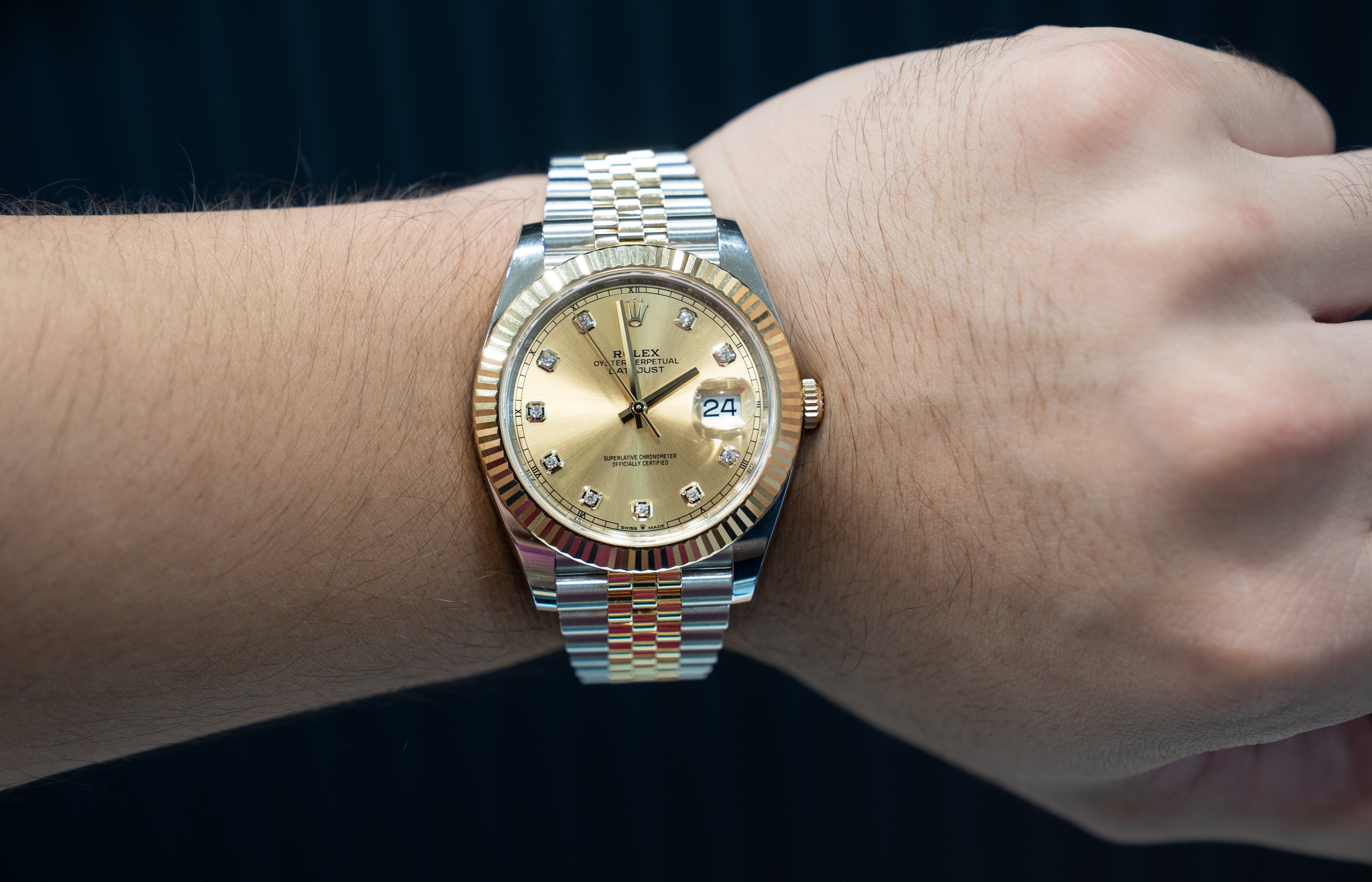 Rolex Datejust 41MM Champagne Diamond Dial 2017