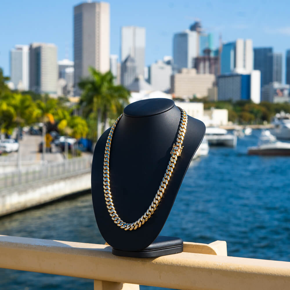 10 MM GOLD OVER SILVER CHAIN