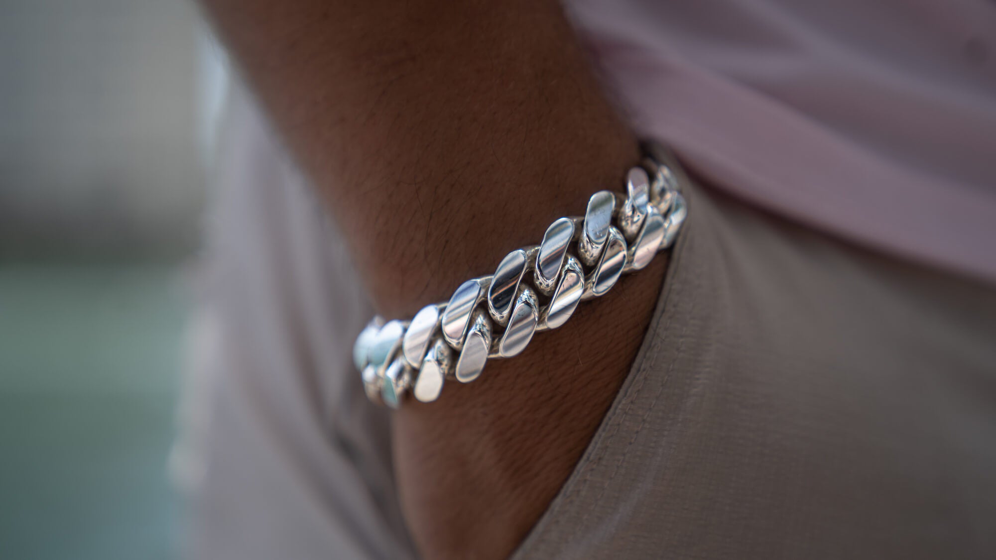 22 MM SILVER CUBAN LINK BRACELET