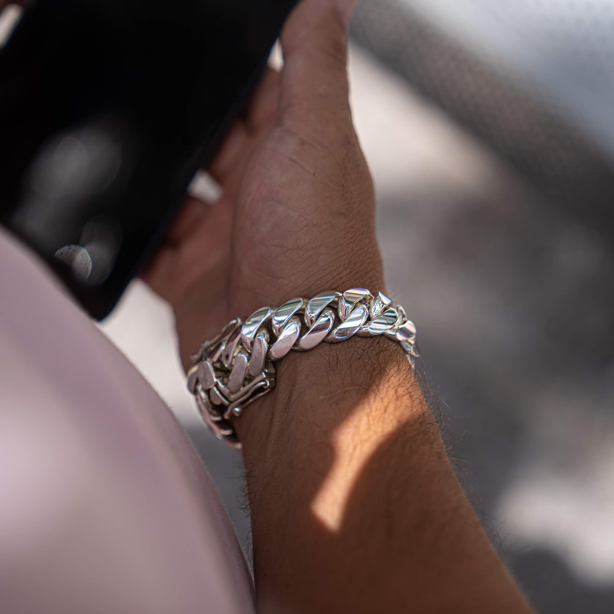22 MM SILVER CUBAN LINK BRACELET