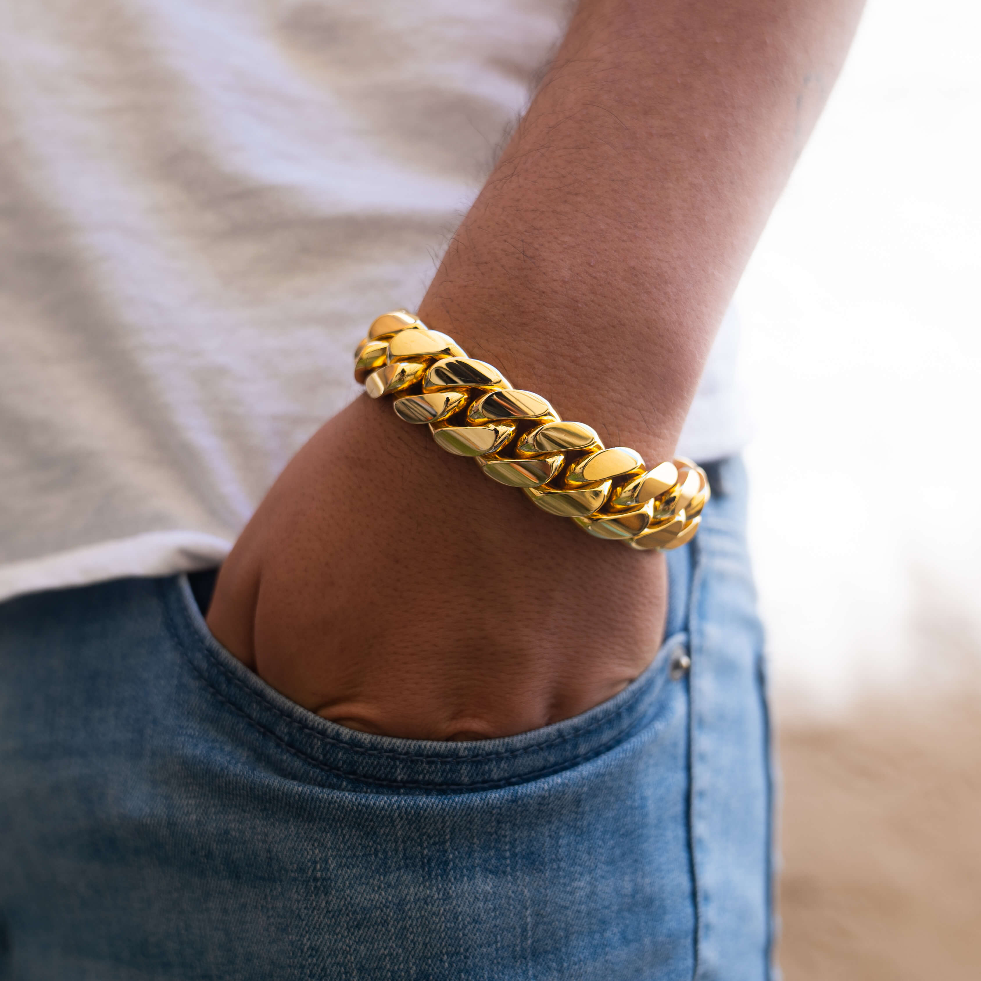 20 MM CUBAN LINK BRACELET 14K