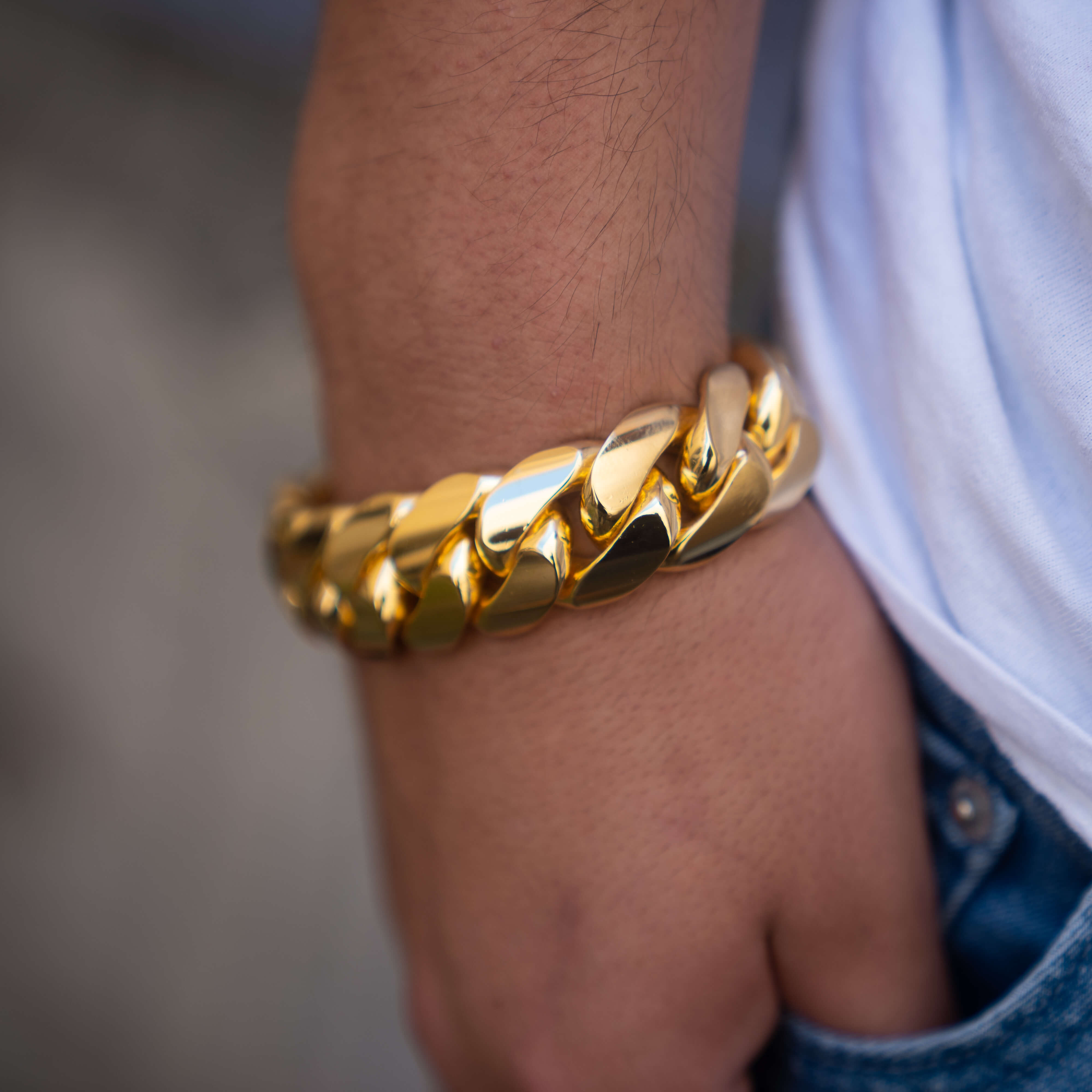 22 MM CUBAN LINK BRACELET 14K