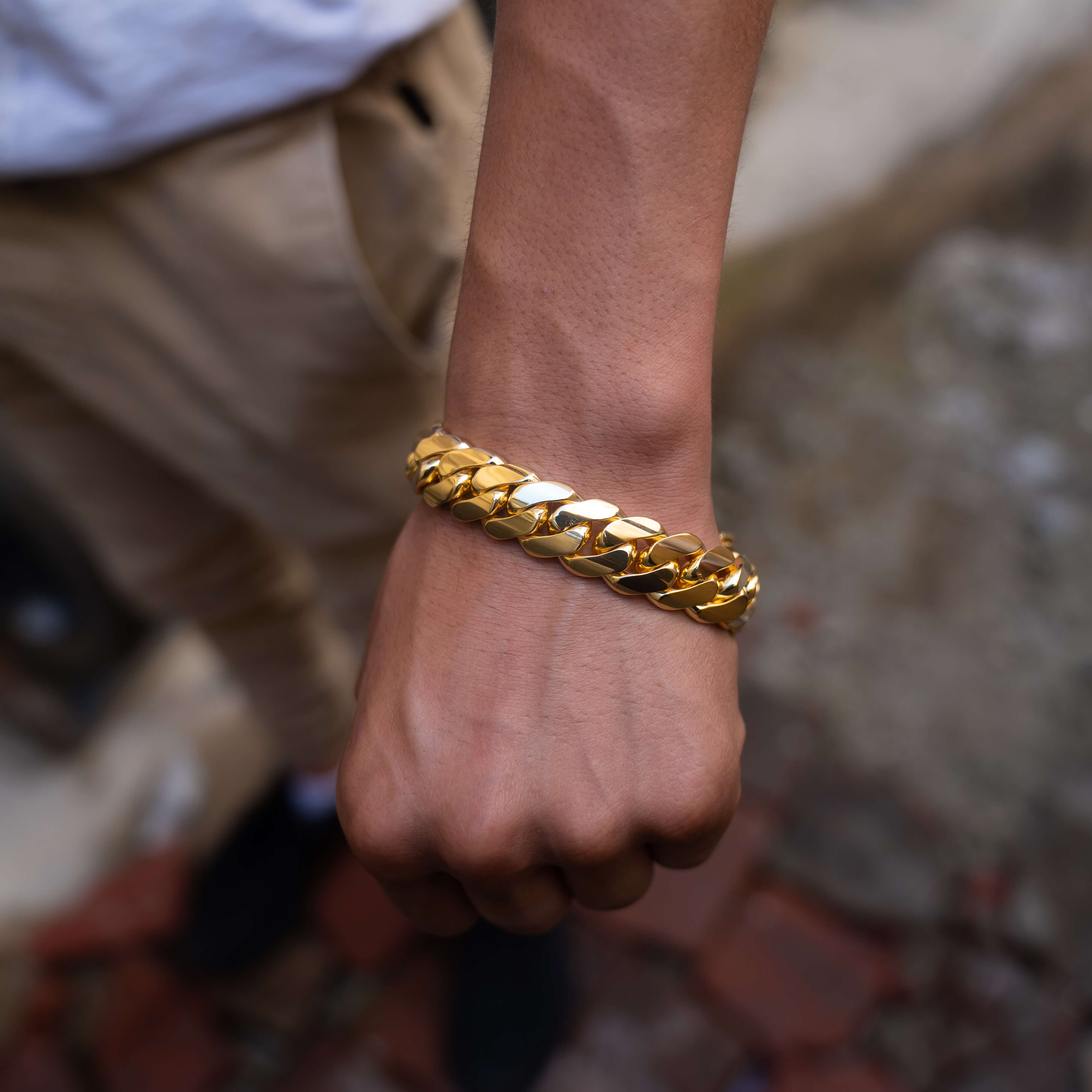 16 MM CUBAN LINK BRACELET 14K