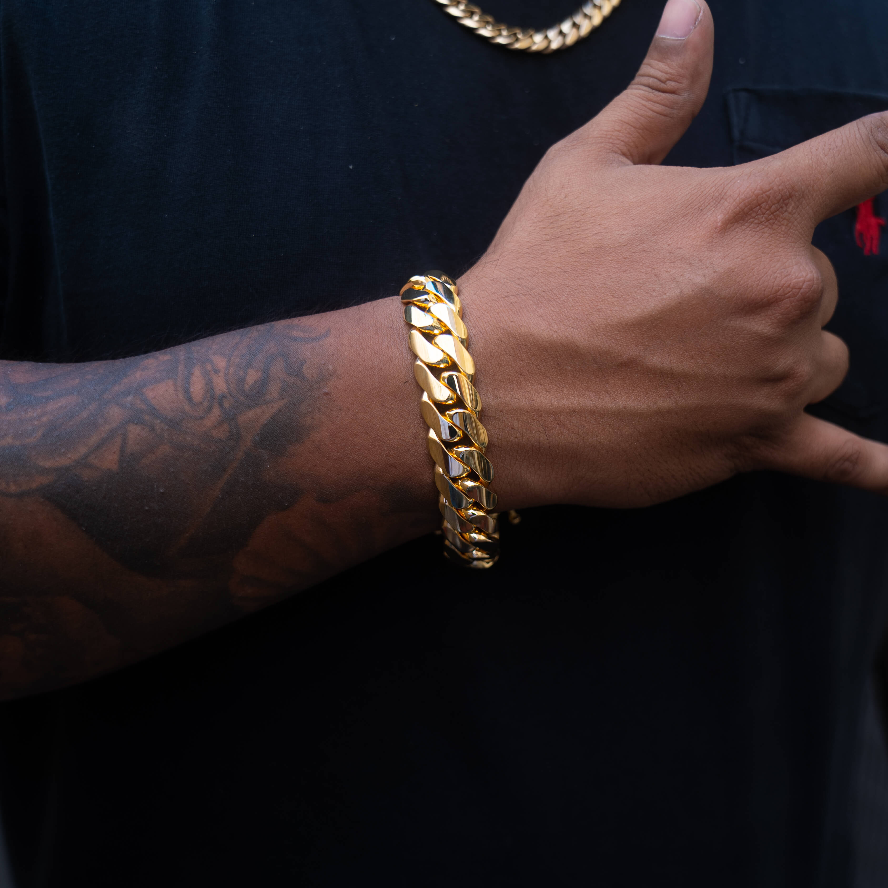 18 MM CUBAN LINK BRACELET 14K