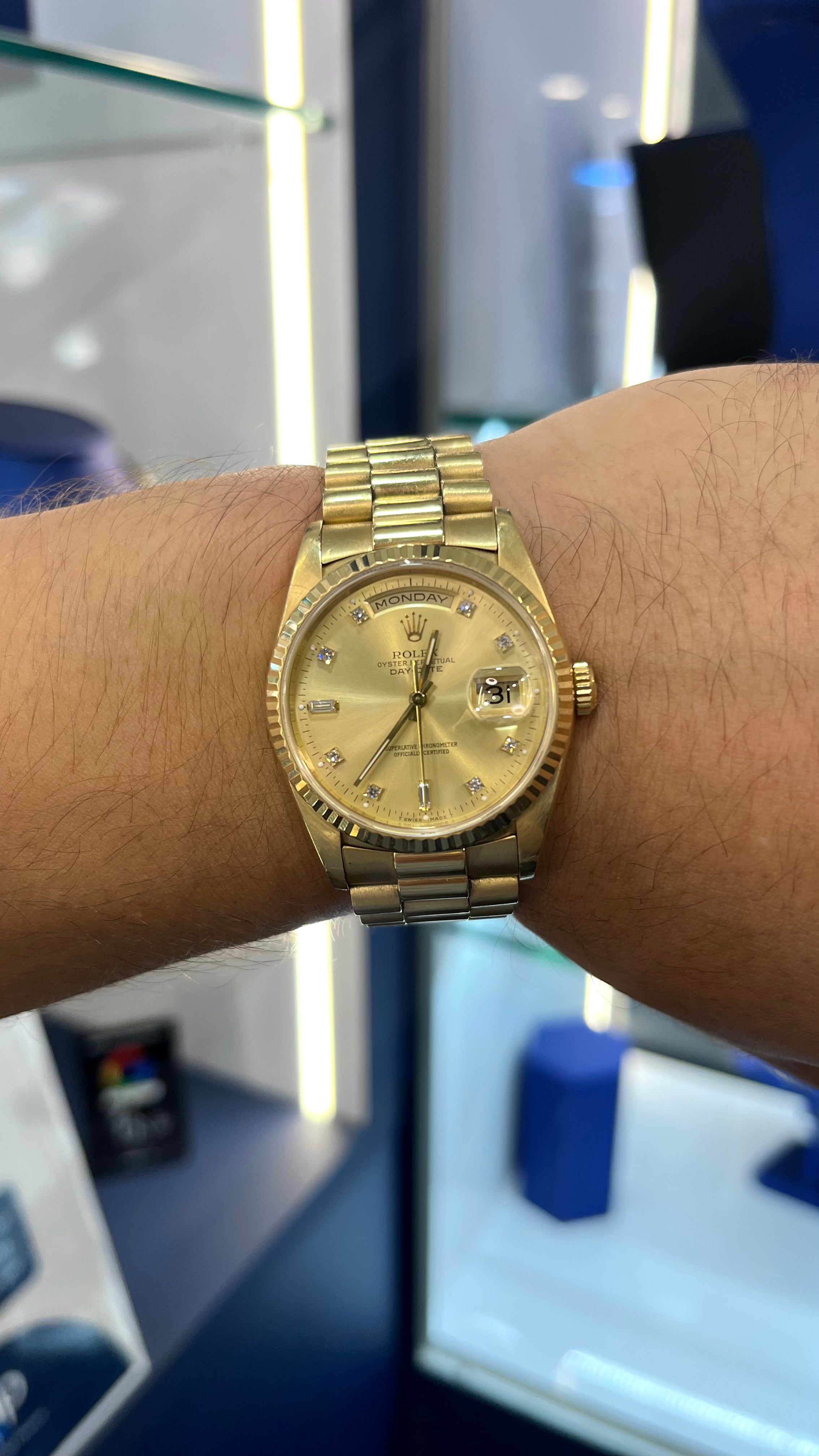 Rolex Presidential 36MM Champagne Diamond Dial