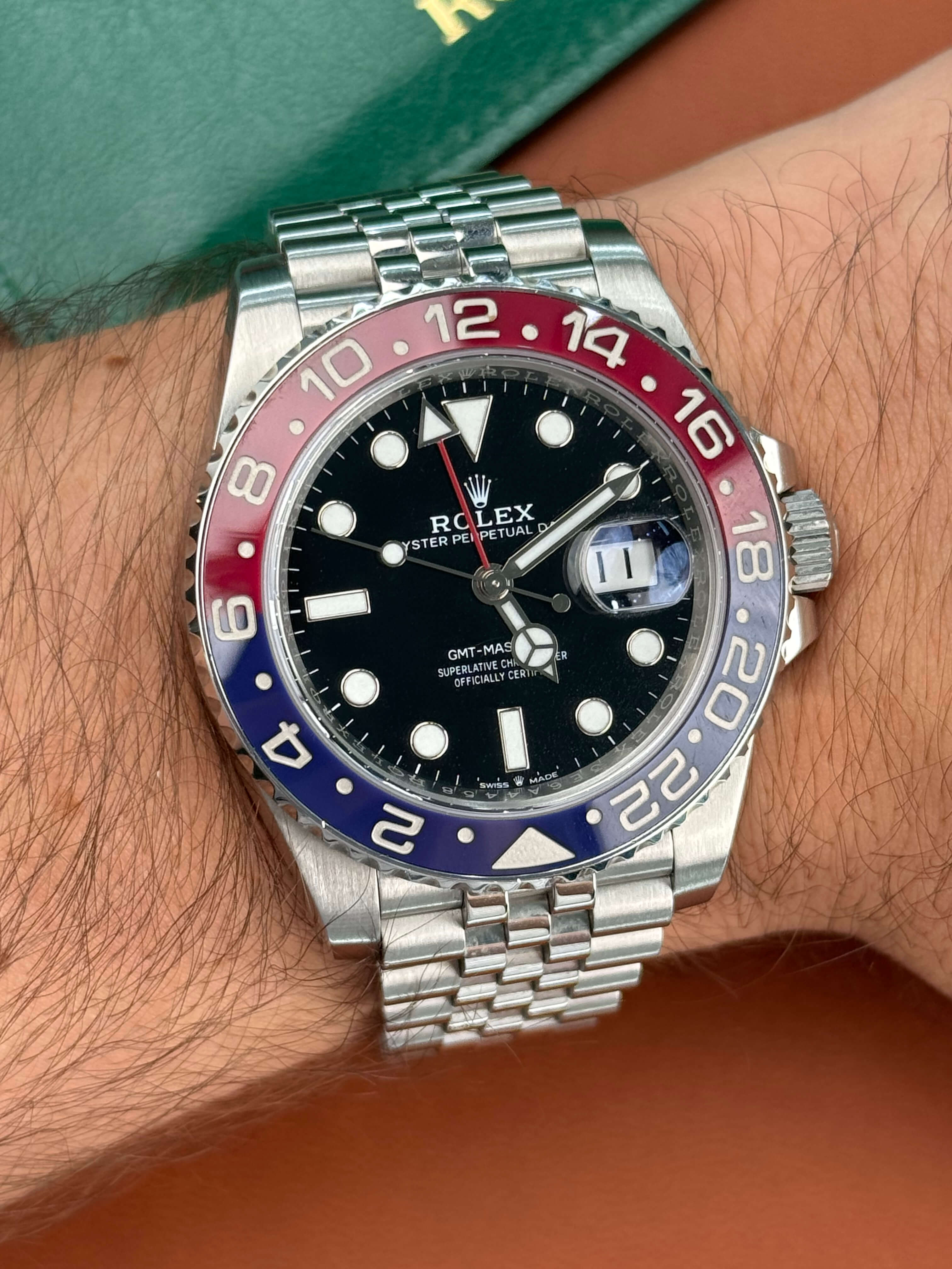 Rolex GMT-Master II Pepsi on Jubilee