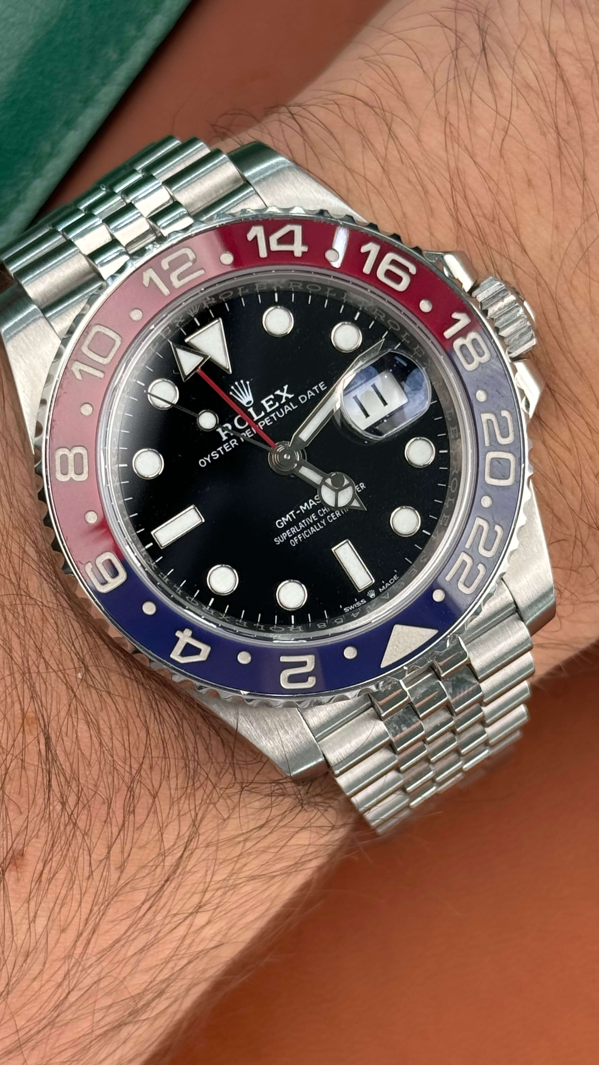 Rolex GMT-Master II Pepsi on Jubilee