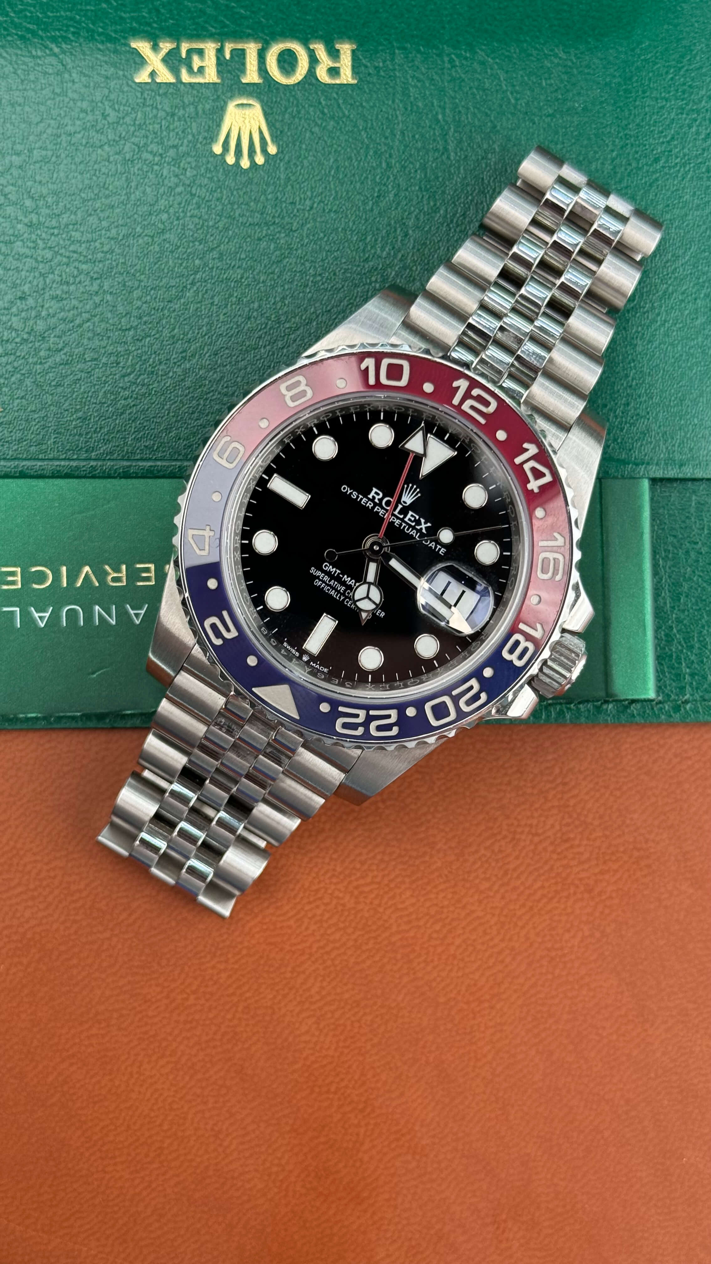 Rolex GMT-Master II Pepsi on Jubilee