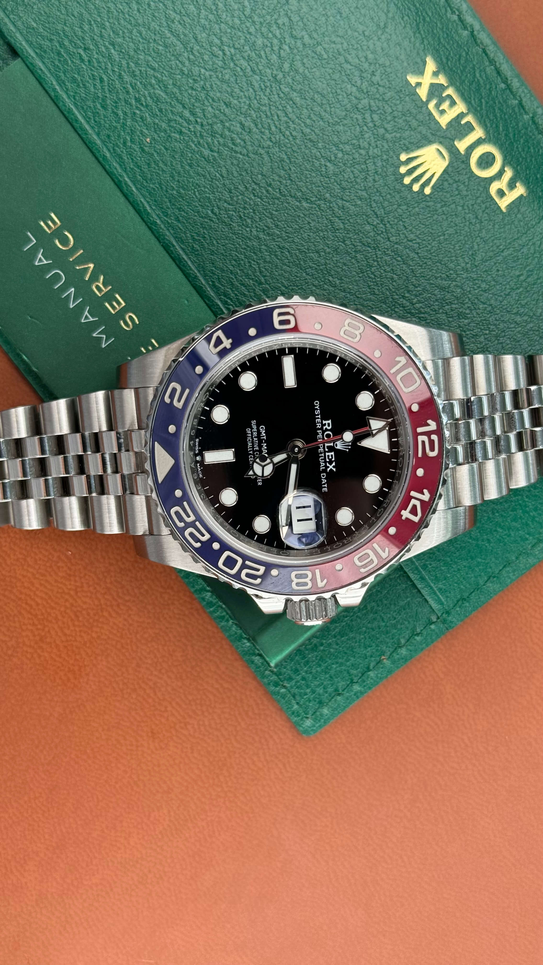 Rolex GMT-Master II Pepsi on Jubilee