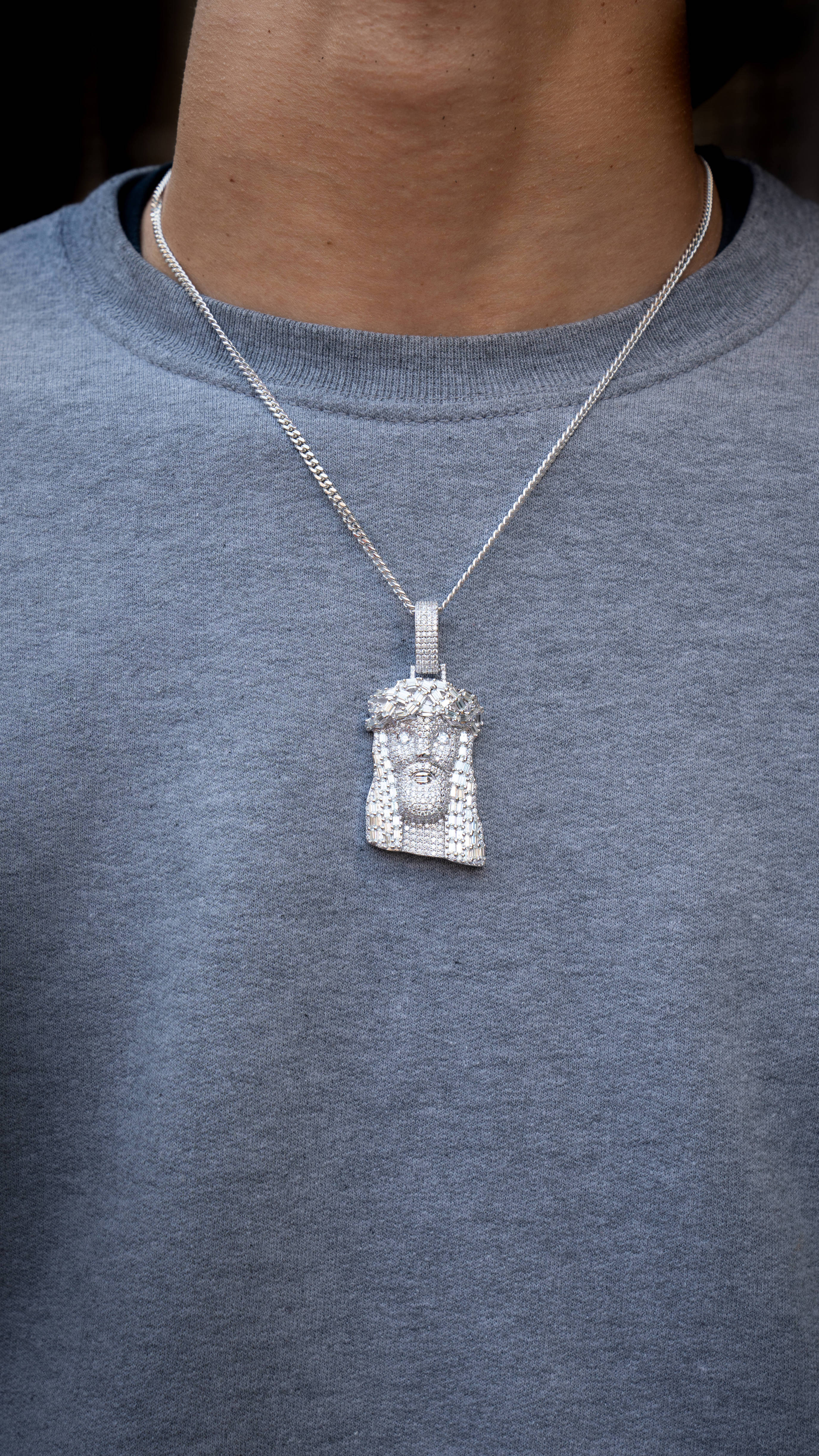 Jesus Pendant | Moissanite Pendant 15