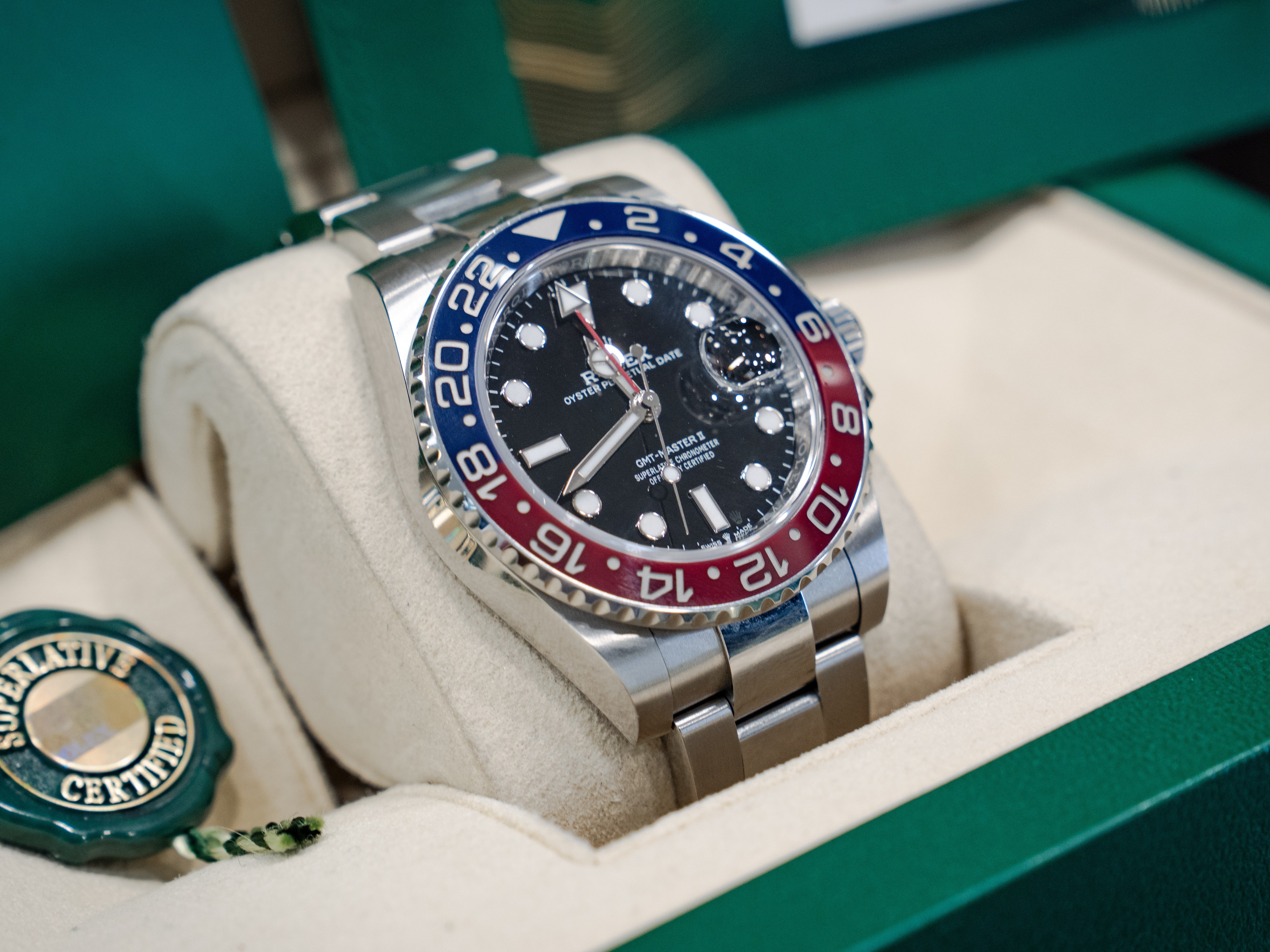 Rolex GMT-Master II Pepsi on Oyster
