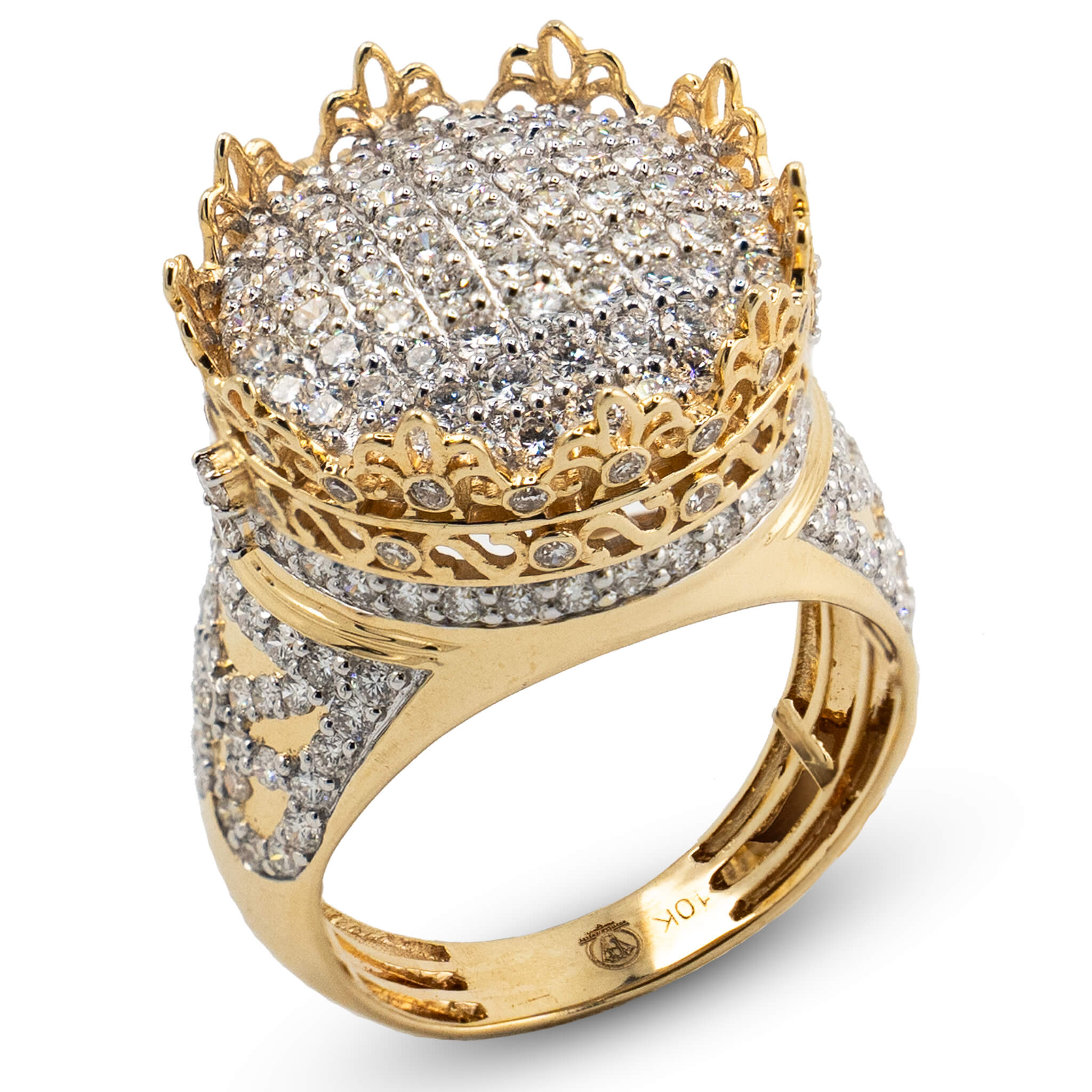 Diamond Crown Ring 10k