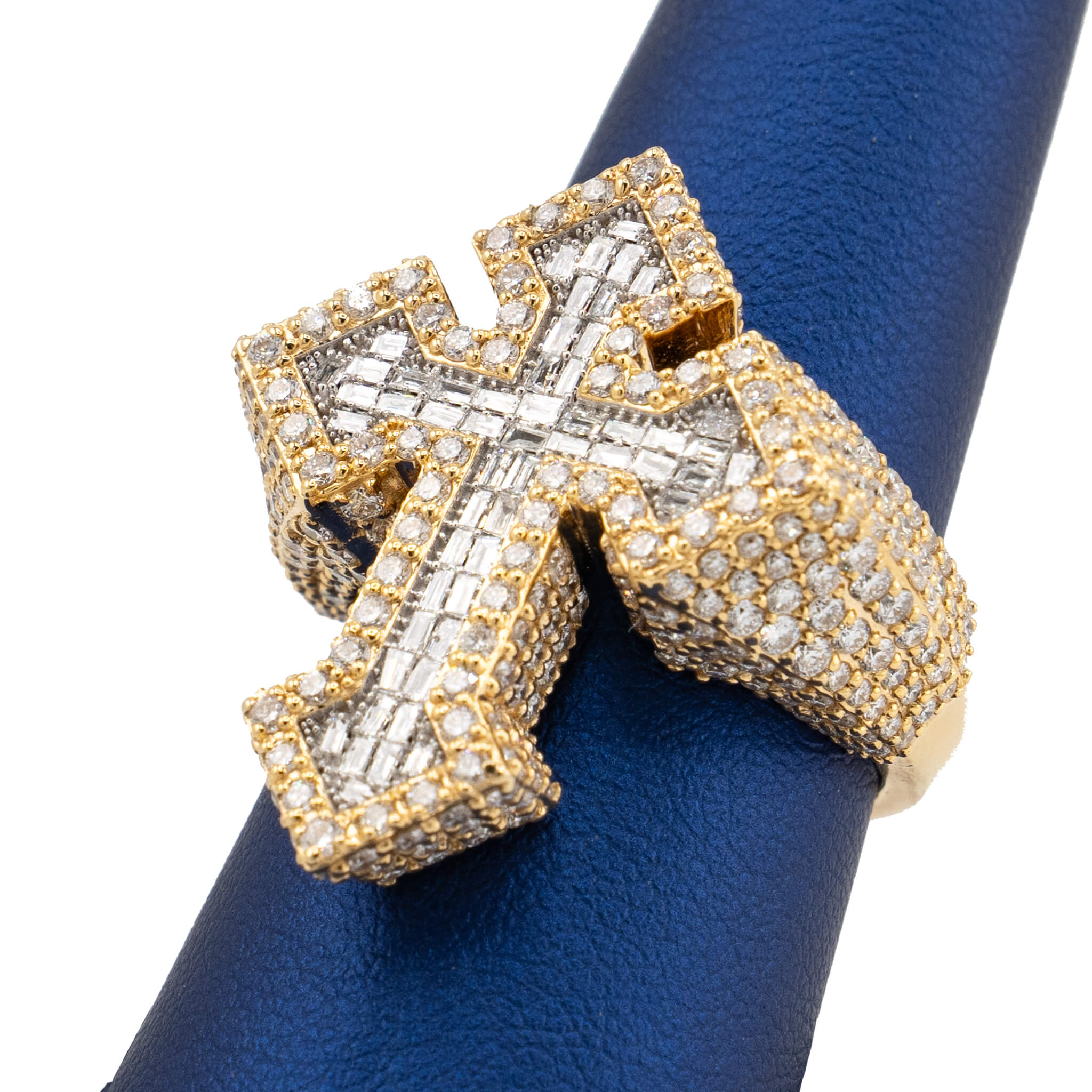 Gothic Diamond Cross 14k