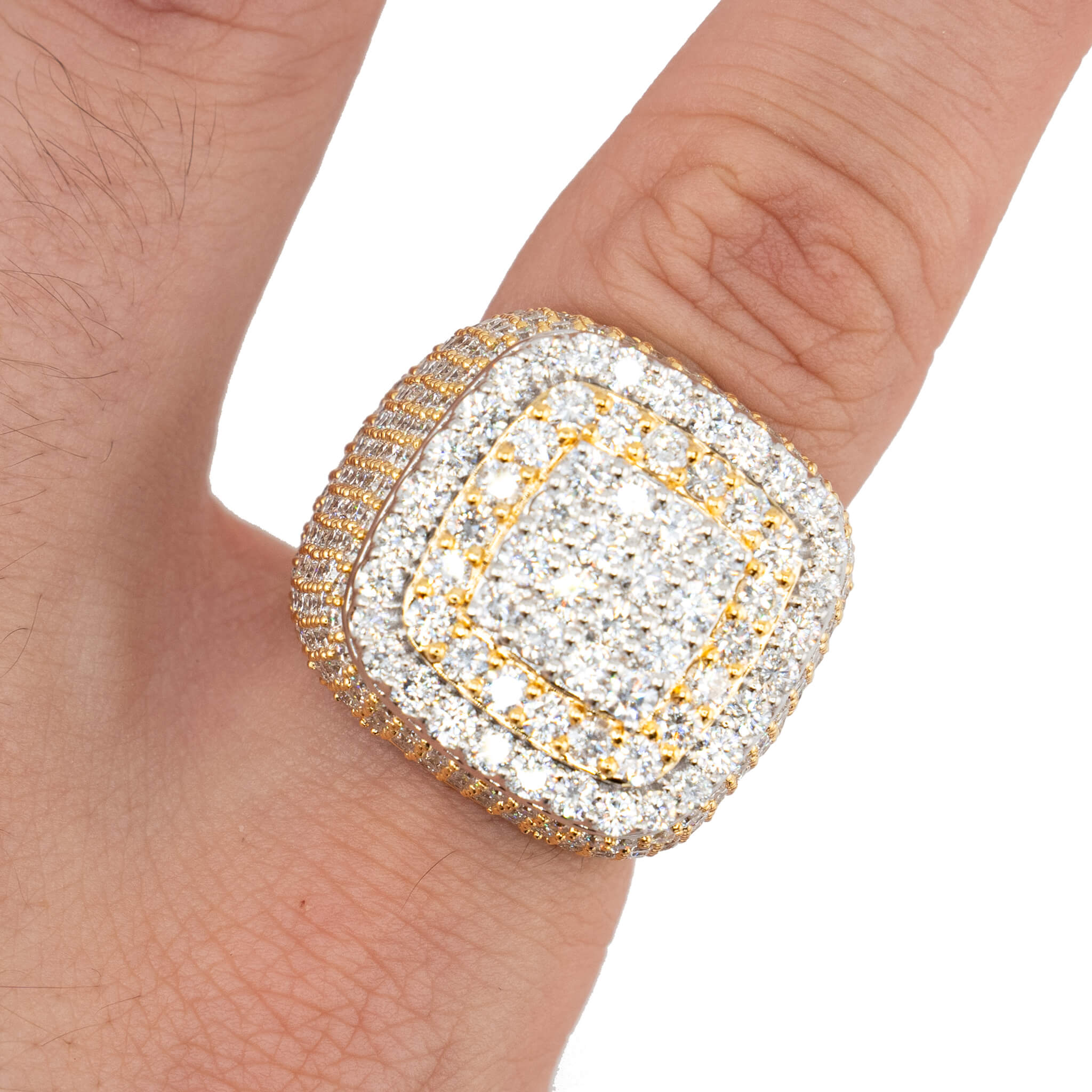 Multi Platform Square Diamond Ring 14k