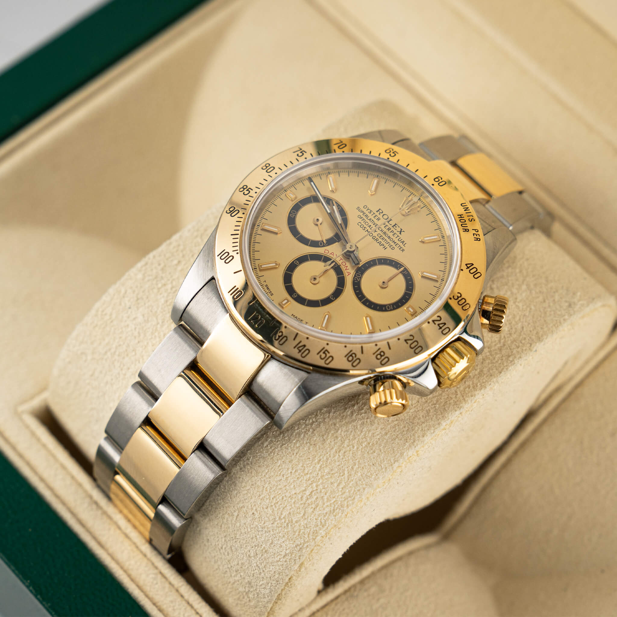 Rolex Daytona Zenith Two Tone Yellow Gold