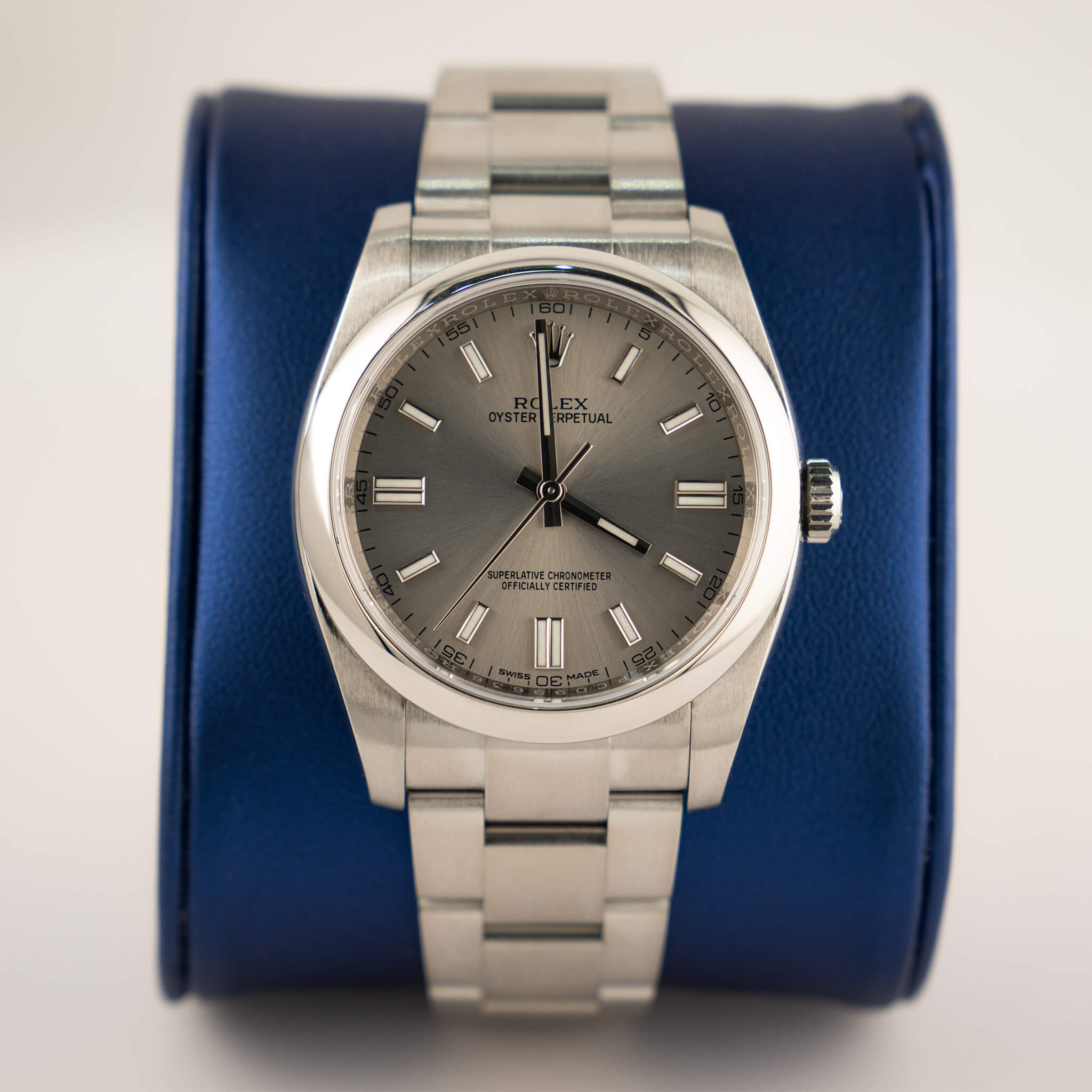 2015 Rolex Oyster Perpetual Rhodium Dial