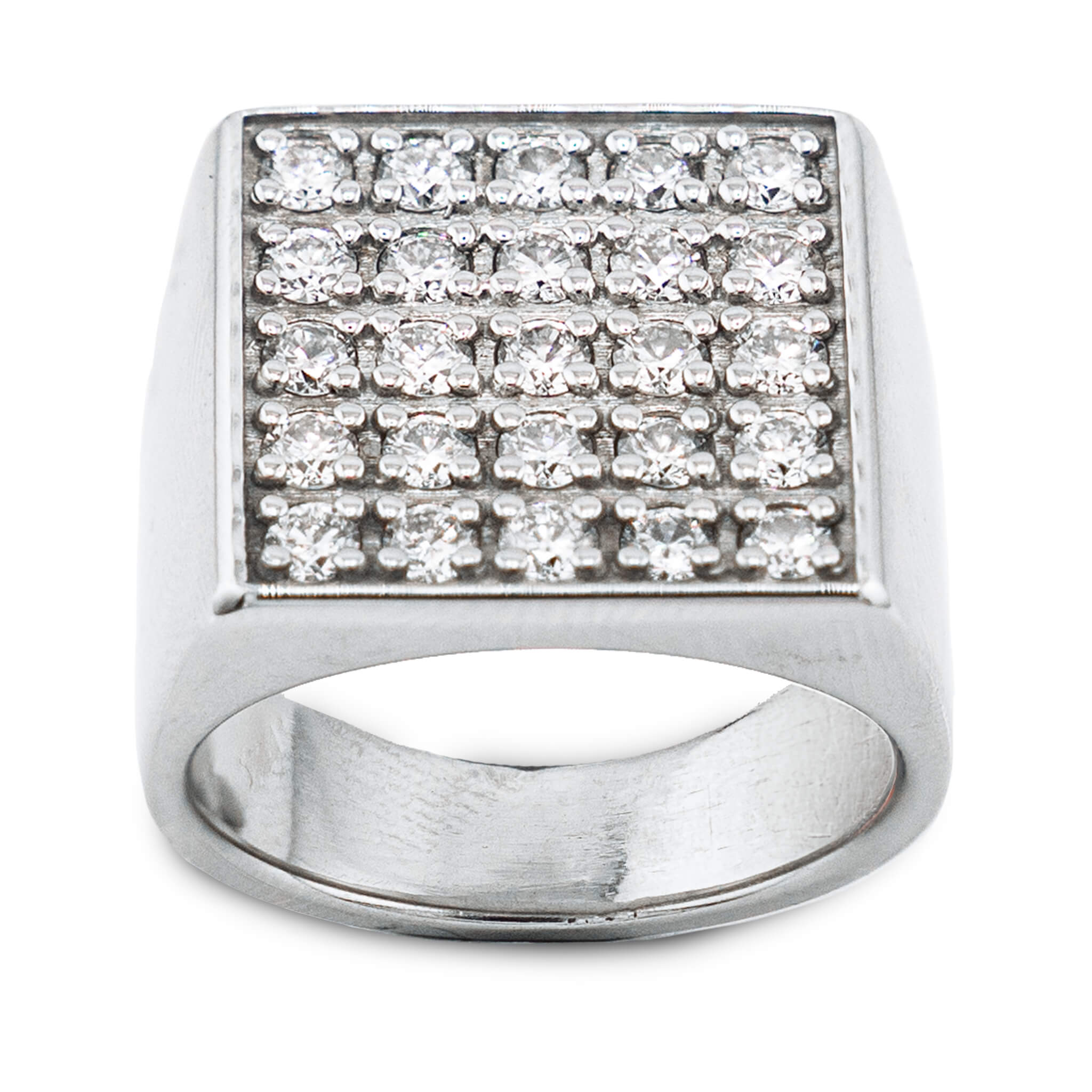 Shimmering Square Men's Ring