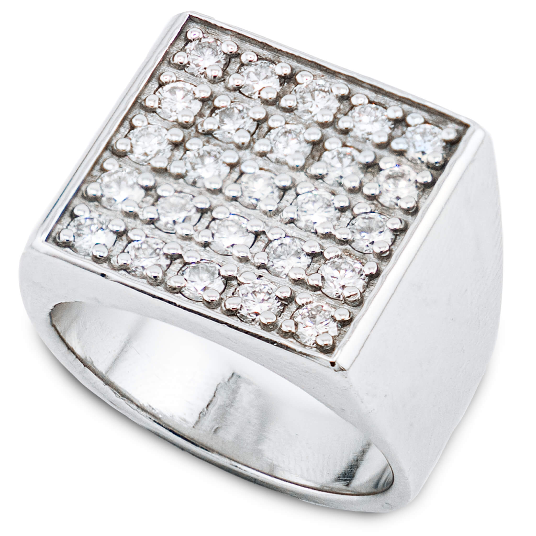 Shimmering Square Men's Ring