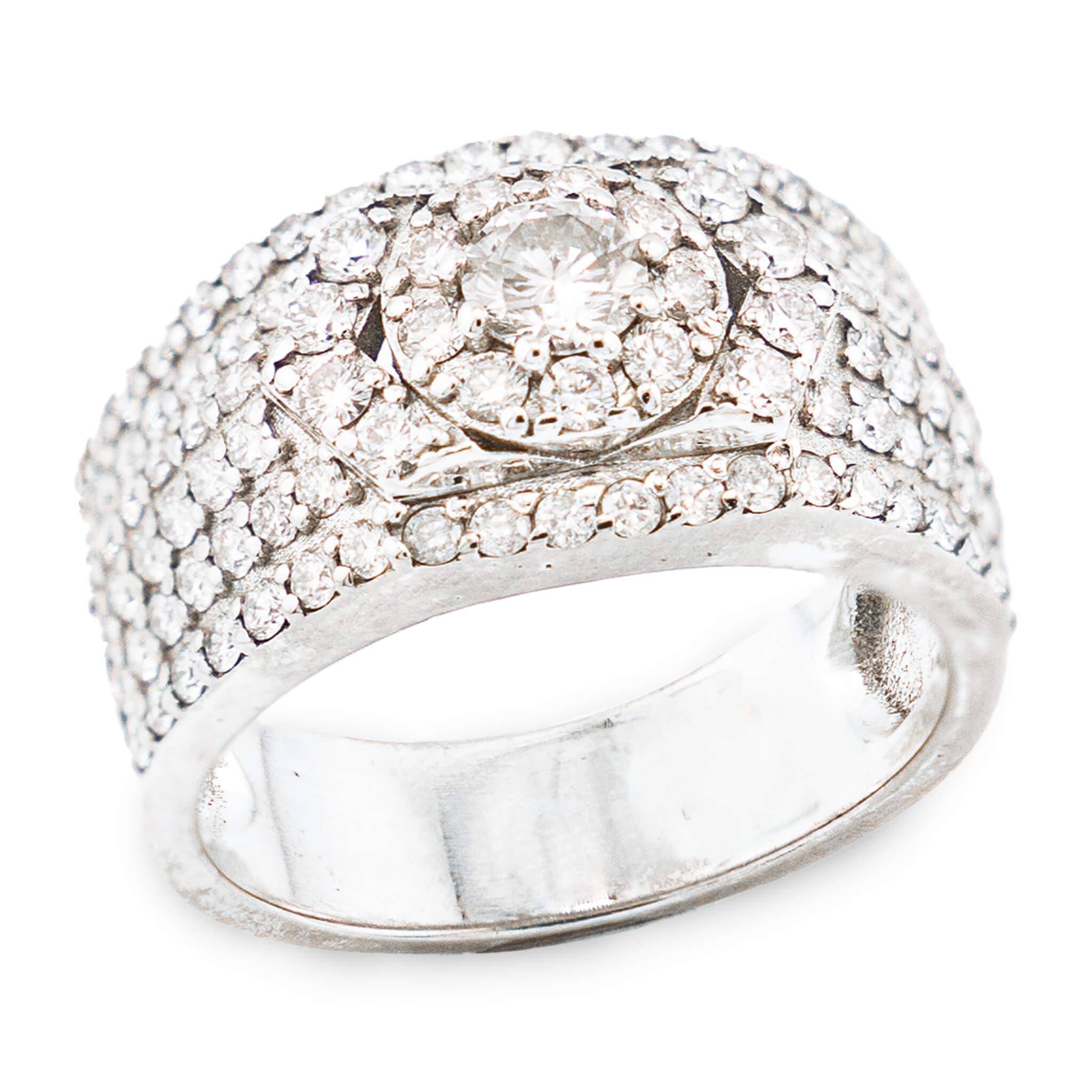 Diamond Band With Halo