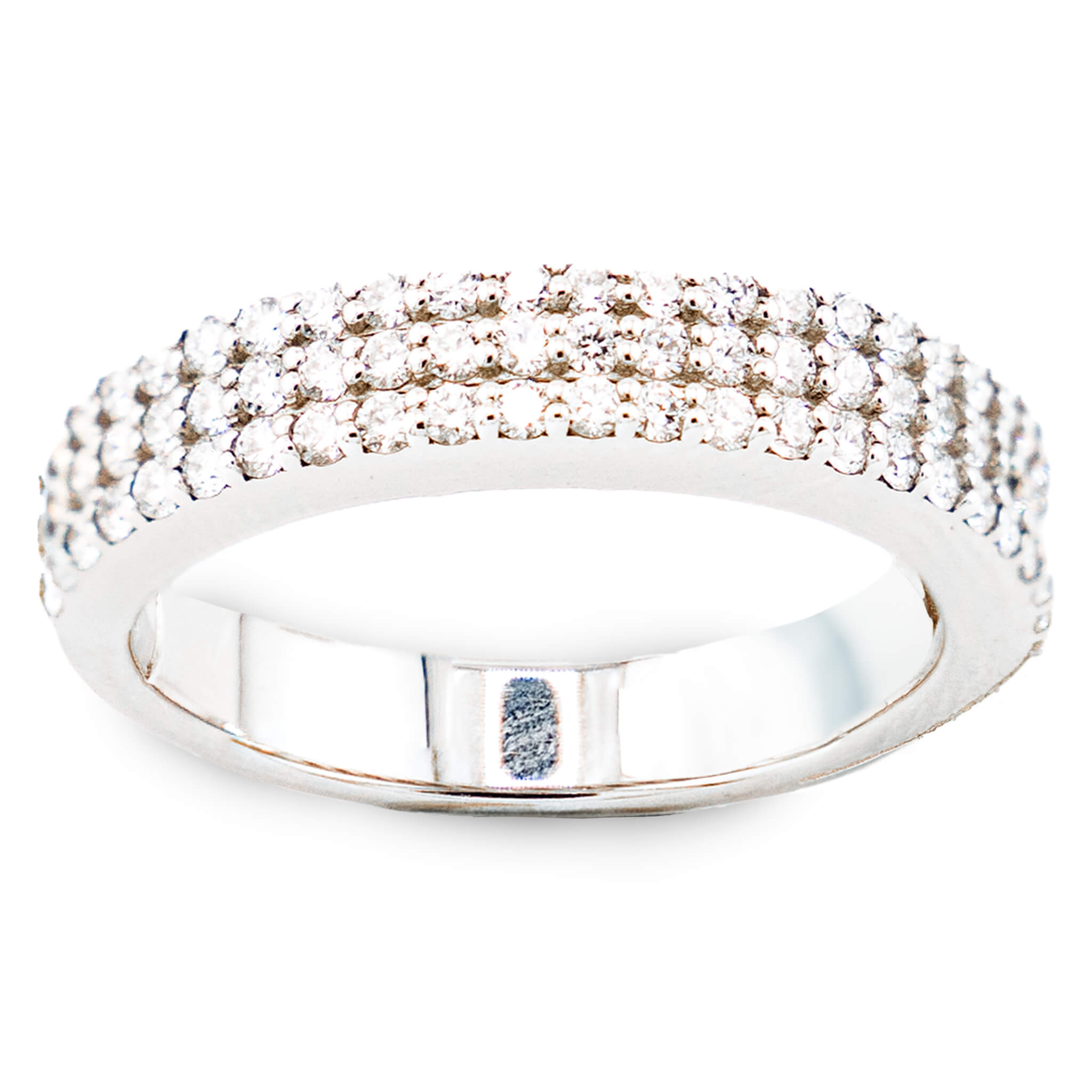 Triple Row Diamond Band