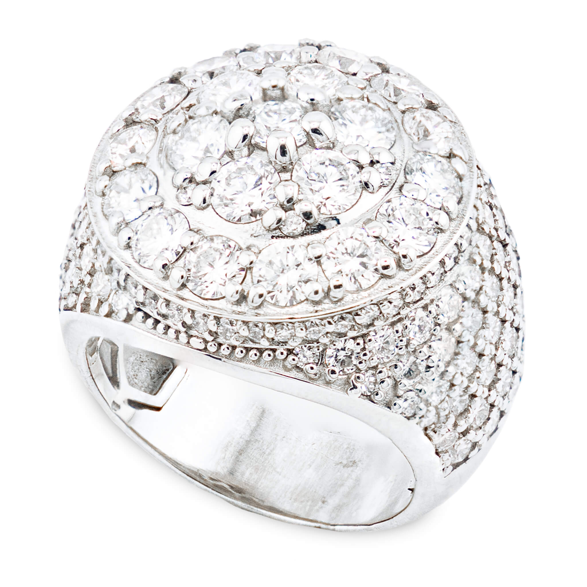 Double Circle Diamond Band
