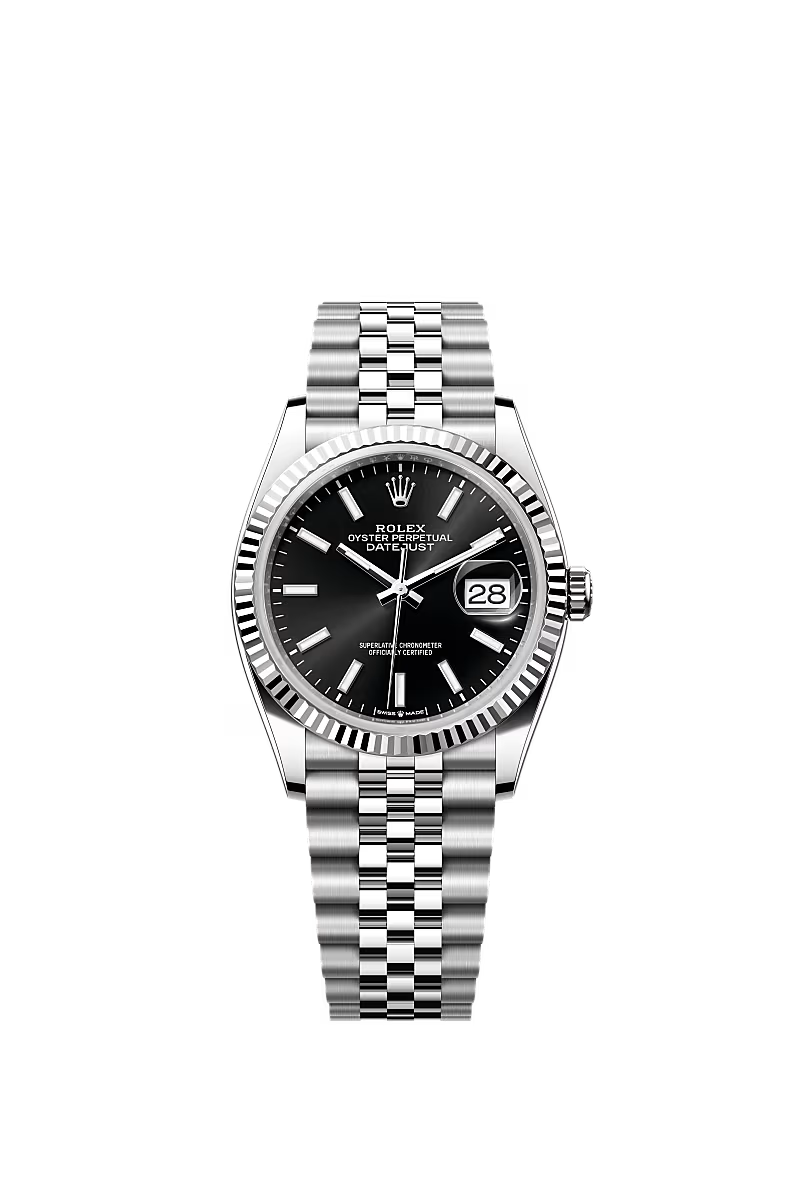 Rolex Datejust 36MM Black Dial on Jubilee