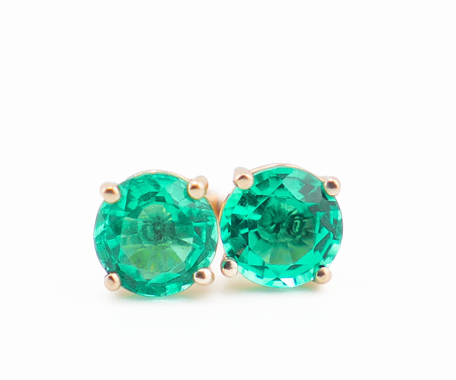 Emerald Stud Earrings