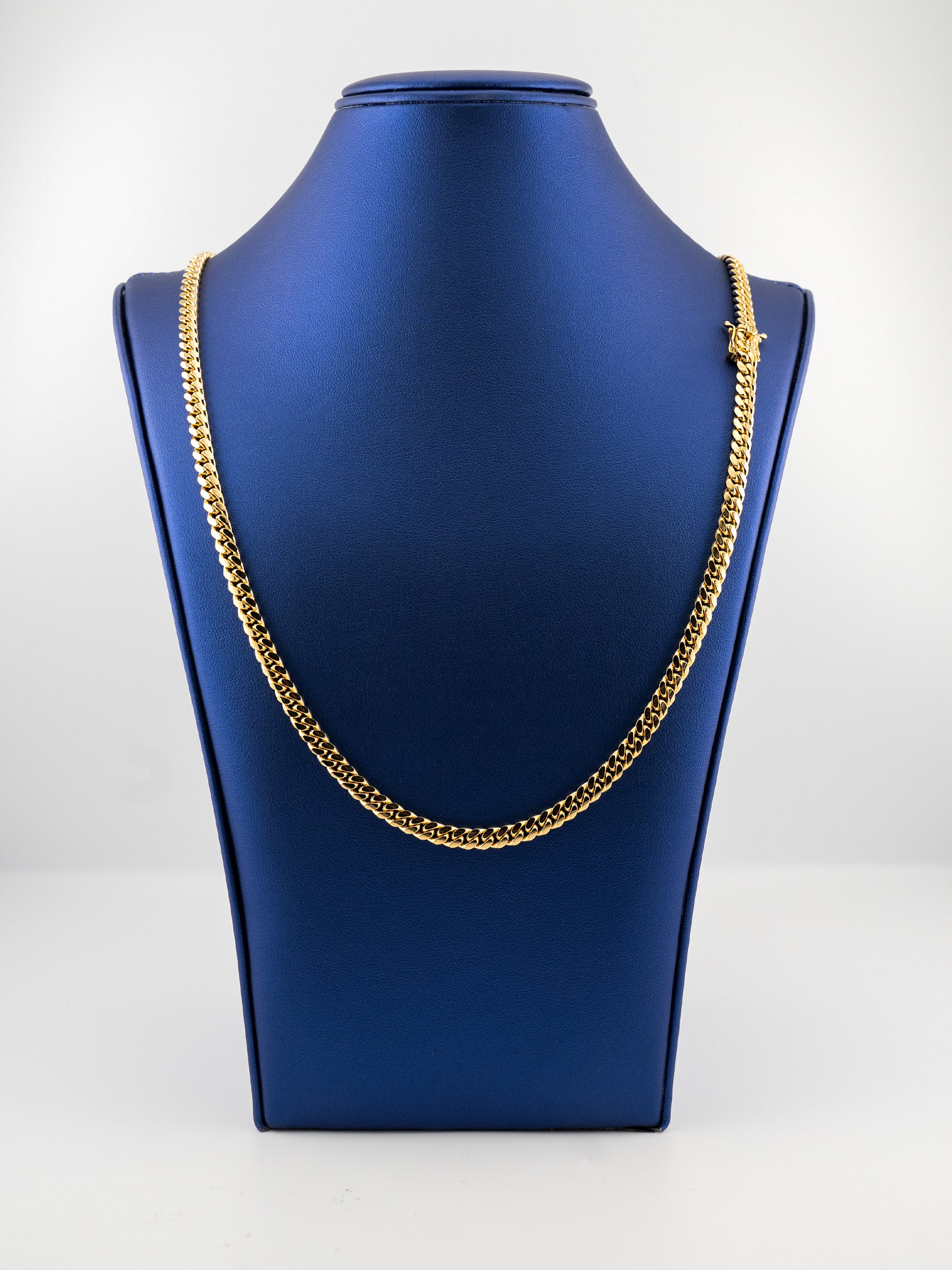 03 MM | Machine-Made Miami Cuban Link Chain | Gold Over Silver