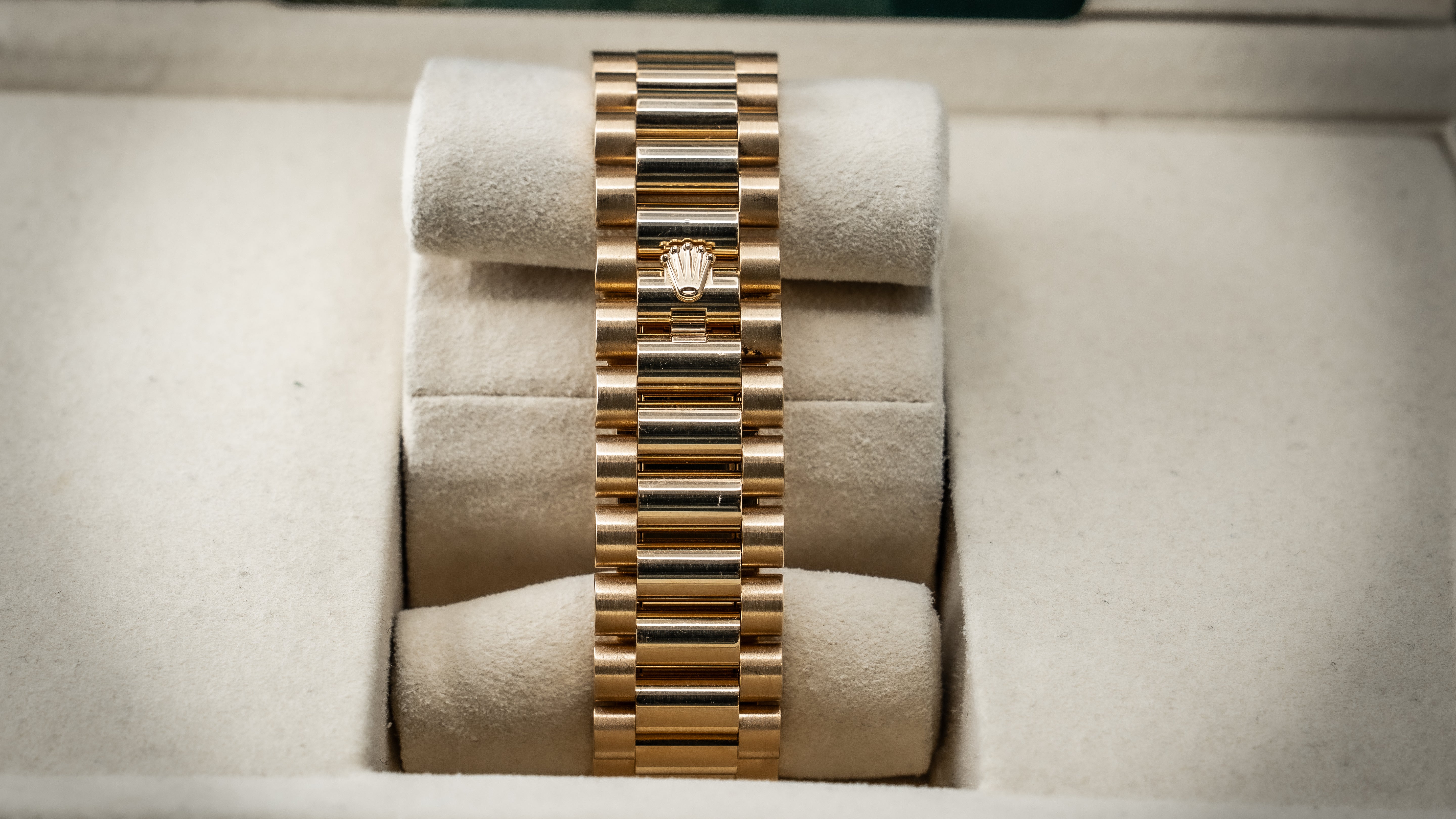 Rolex Presidential 36MM Green Diamond Baguette Dial