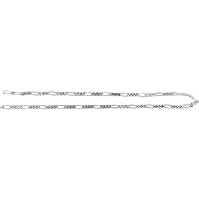 Sterling Silver 5.2 mm Figaro Chain - 20 Inches by Ch1277