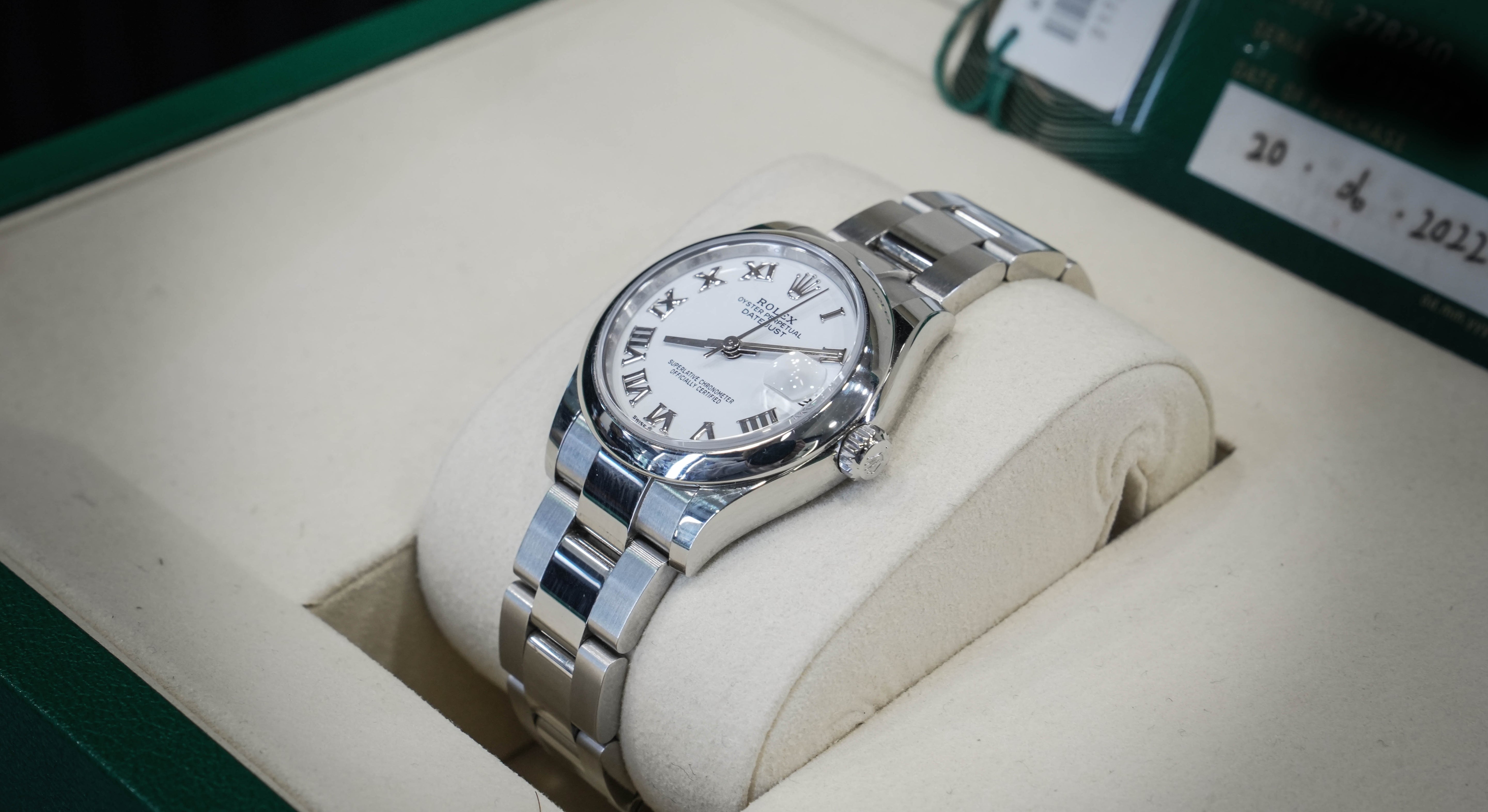 Rolex Lady-Datejust 31MM White Roman Dial