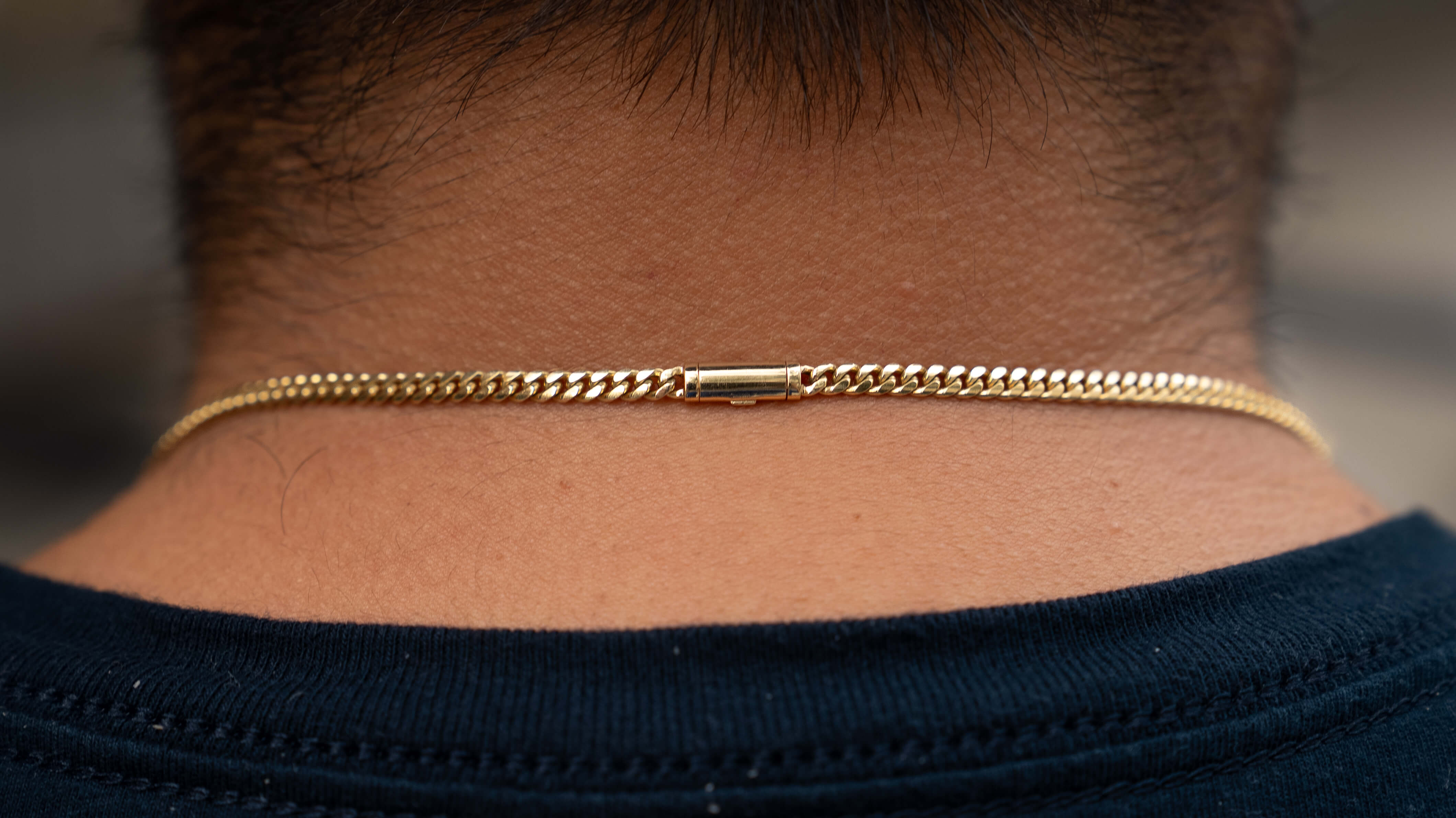 03 MM | Machine Made Miami Cuban Link Chain | Solid Gold