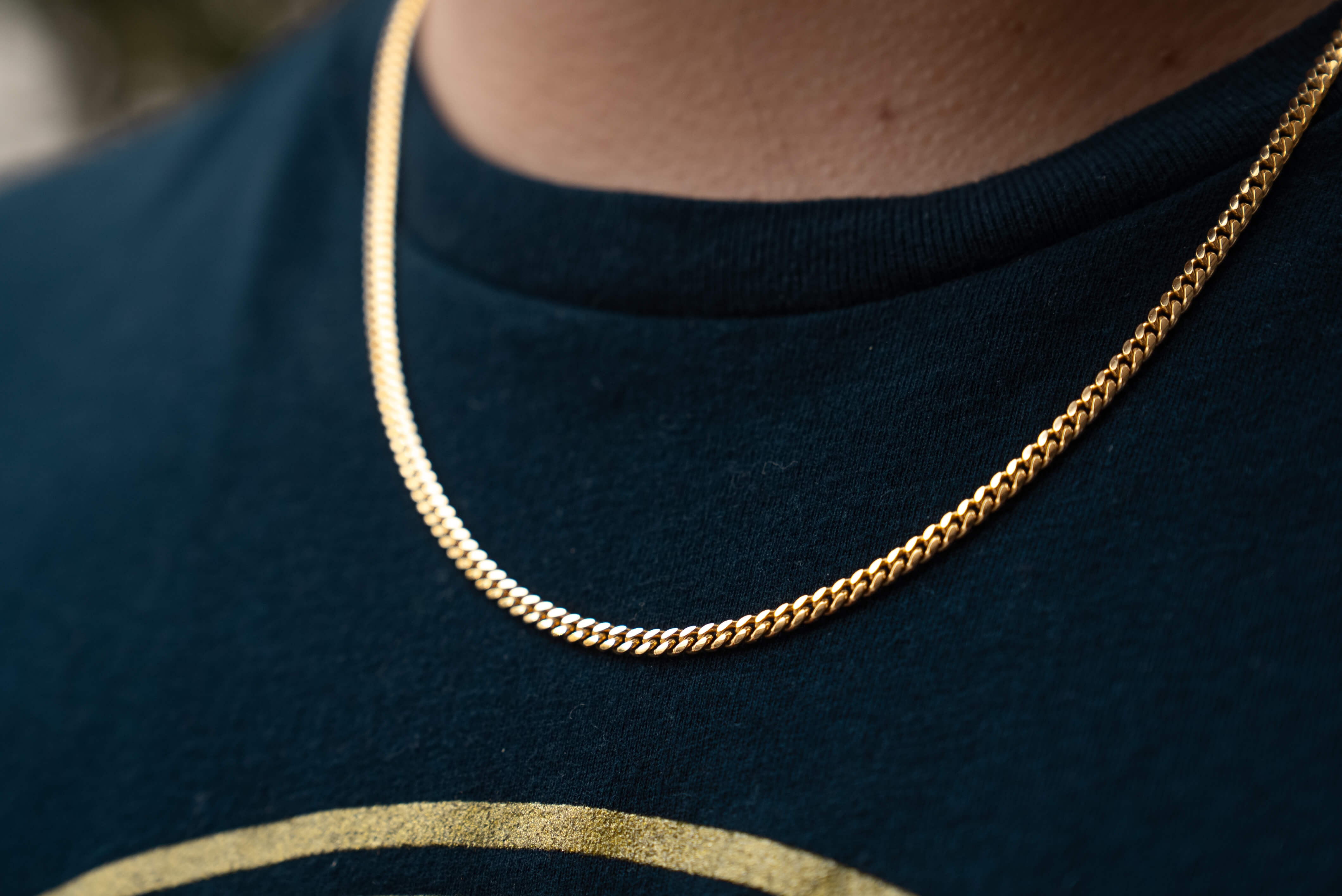 03 MM | Machine Made Miami Cuban Link Chain | Solid Gold