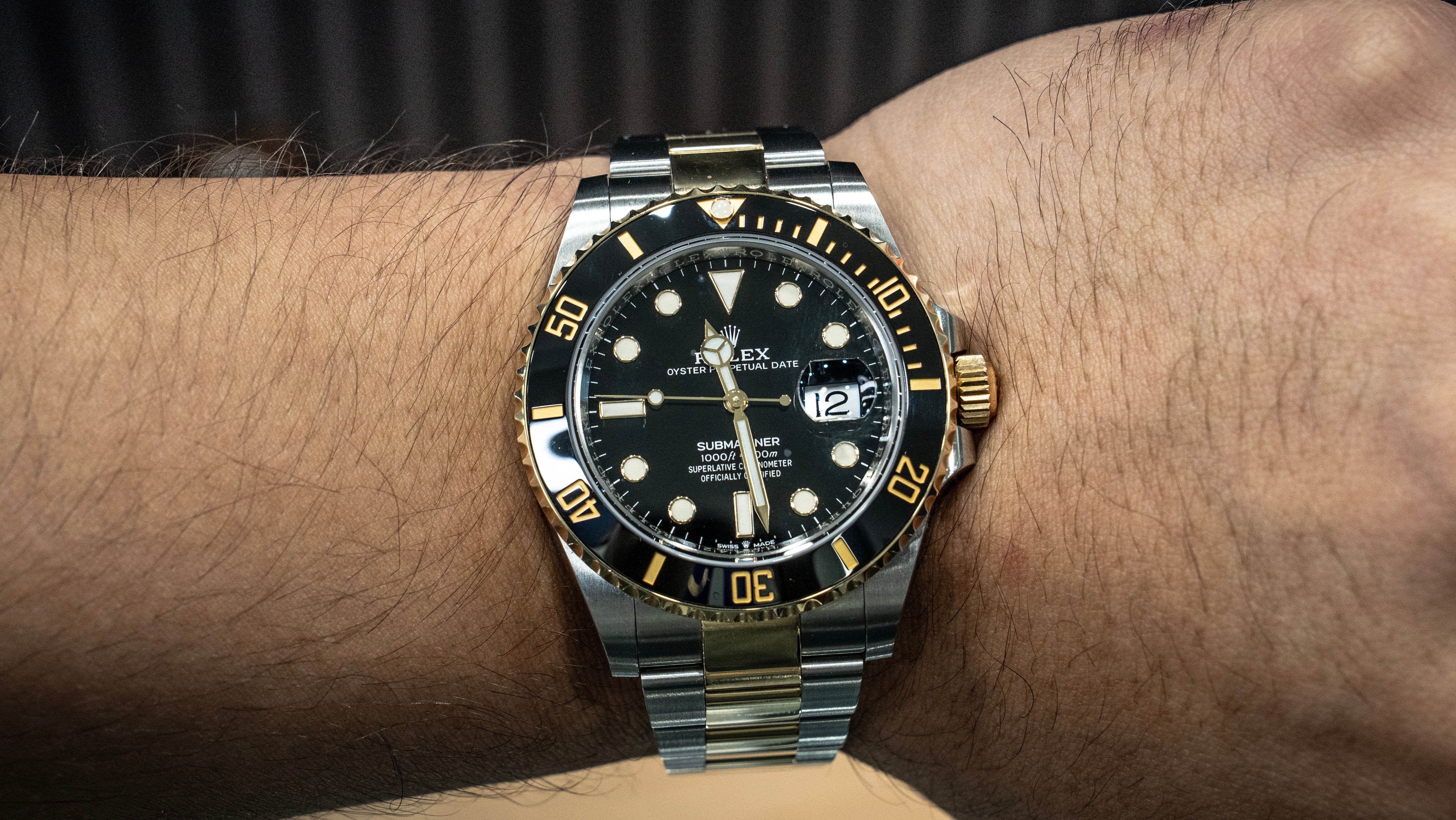 Rolex Submariner Two-Tone Black Insert Dial