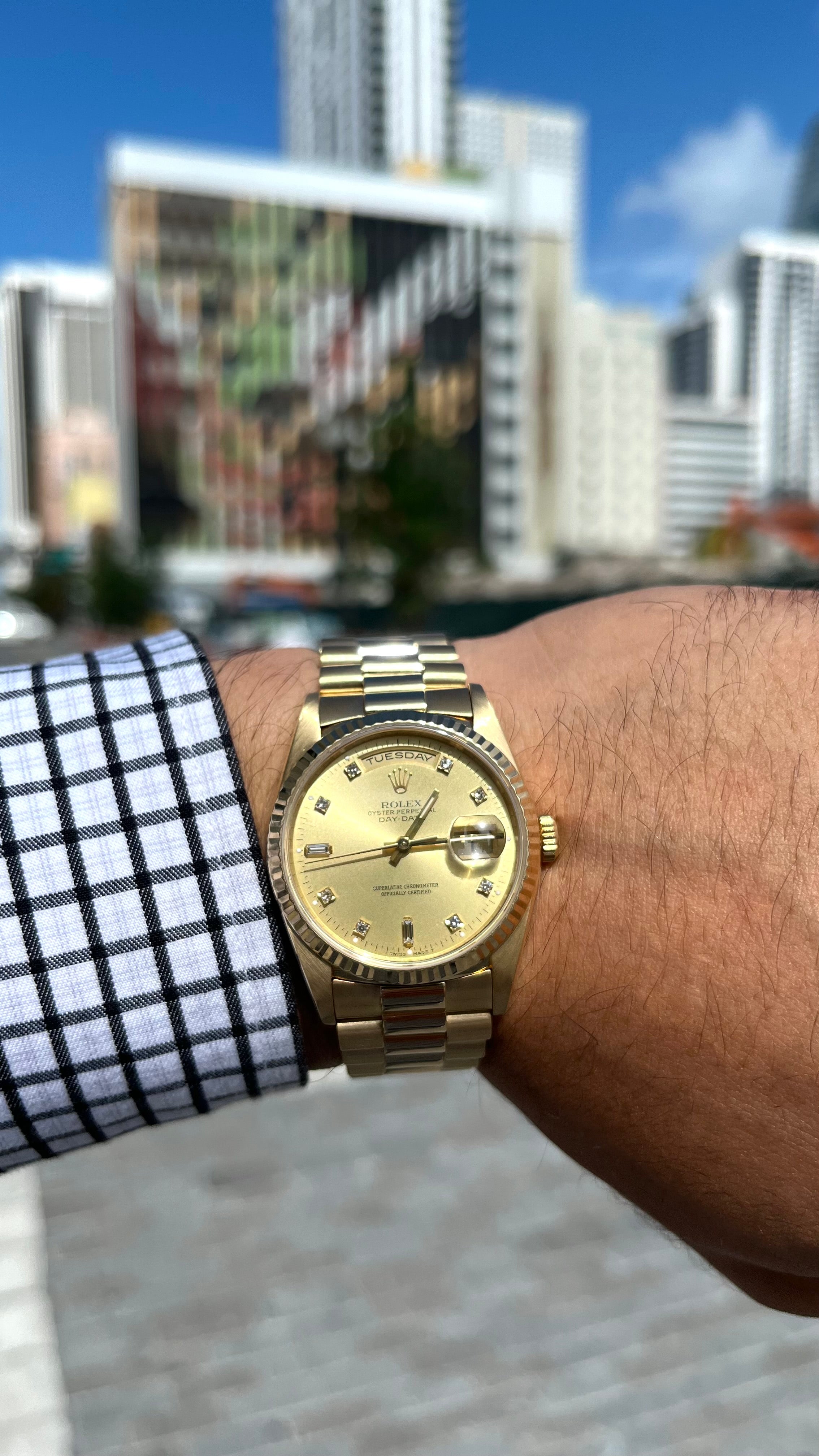 Rolex Presidential 36MM Champagne Diamond Dial