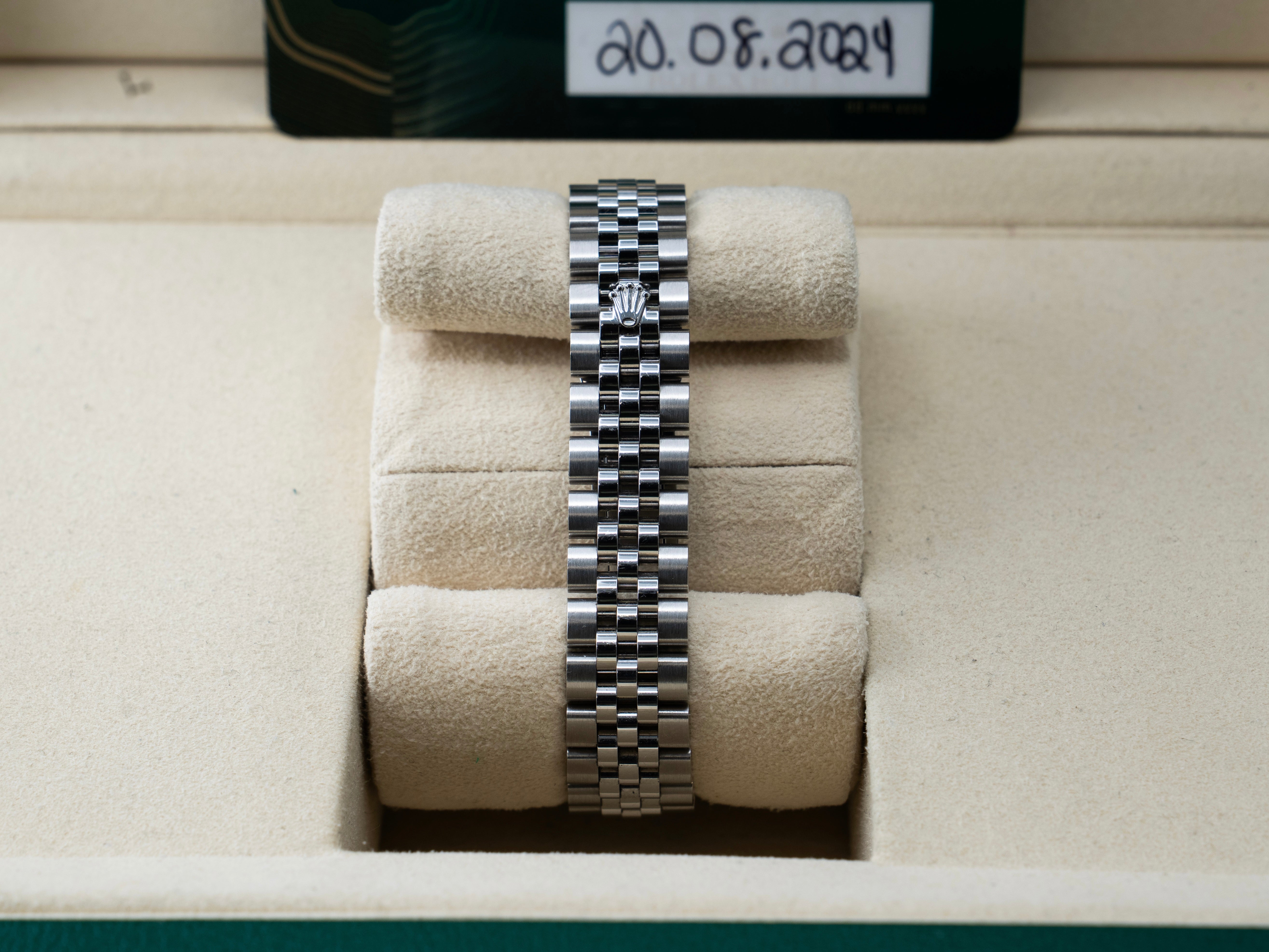 Rolex Datejust 28MM Rhodium Dial & Diamond Bezel